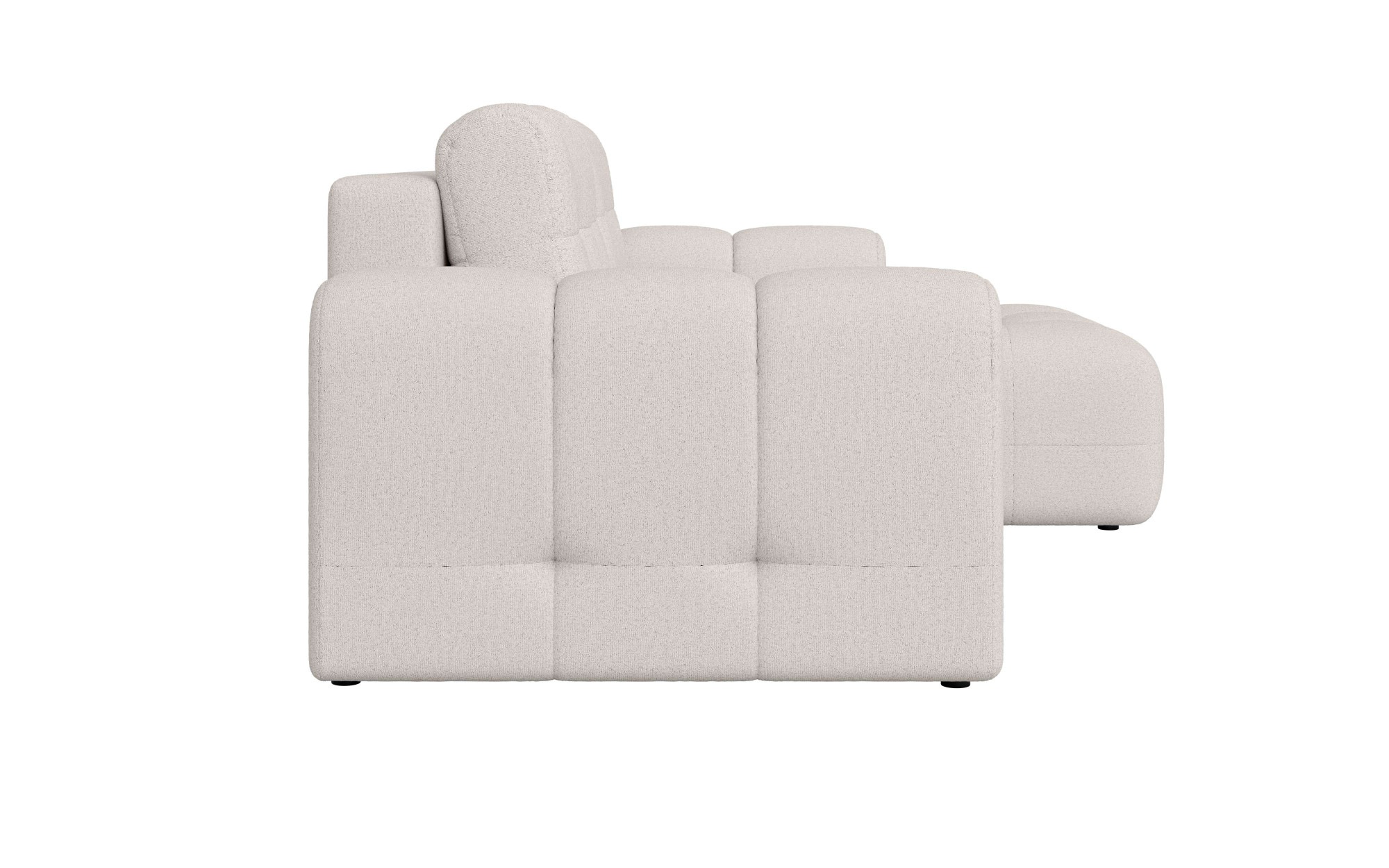 INOSIGN Ecksofa »Manilla, wahlweise mit Bettfunktion, B/T/H 265/170/91 cm«, L-Form mit Recamiere rechts/links bestellbar, Wellenunterfederung