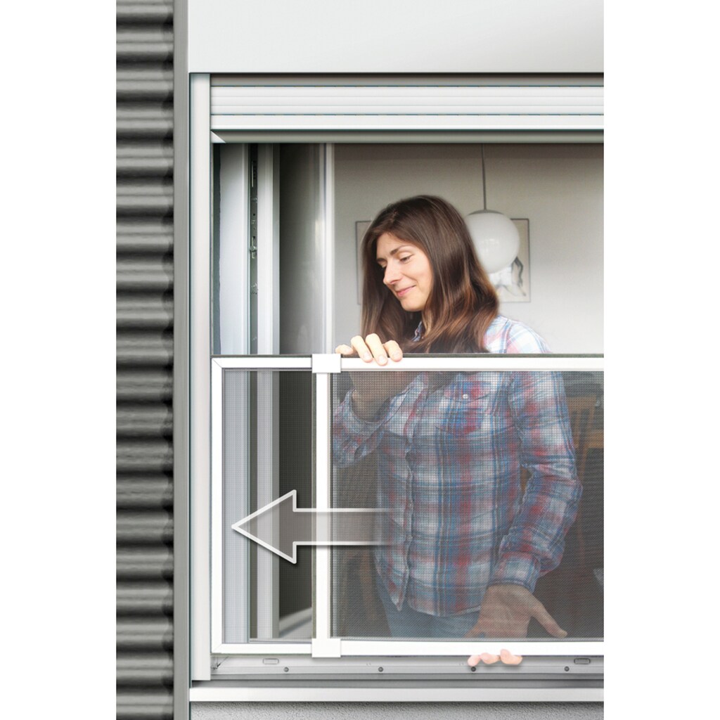 SCHELLENBERG Insektenschutz-Fensterrahmen »Fliegengitter Schiebefenster für Fenster«