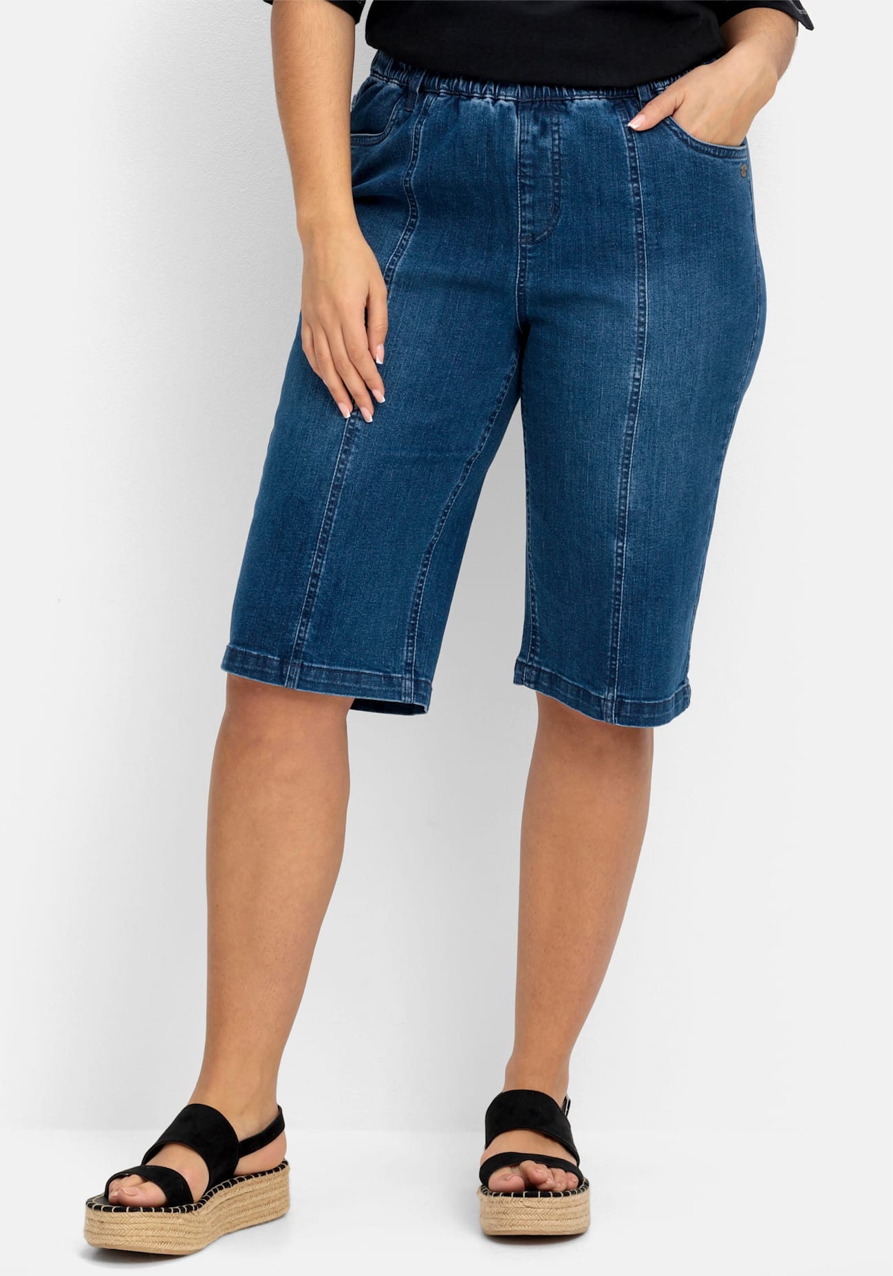 Sheego Jeansbermudas, (1 tlg.) günstig online kaufen