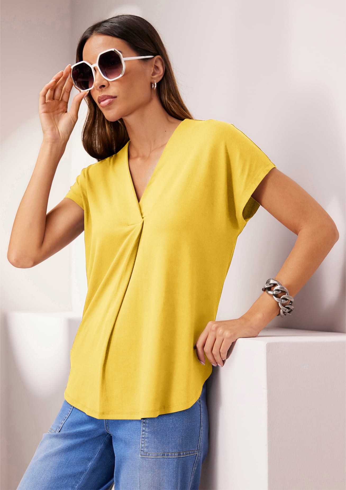 heine Blusenshirt "Shirtbluse" 1 Stk. tlg. günstig online kaufen