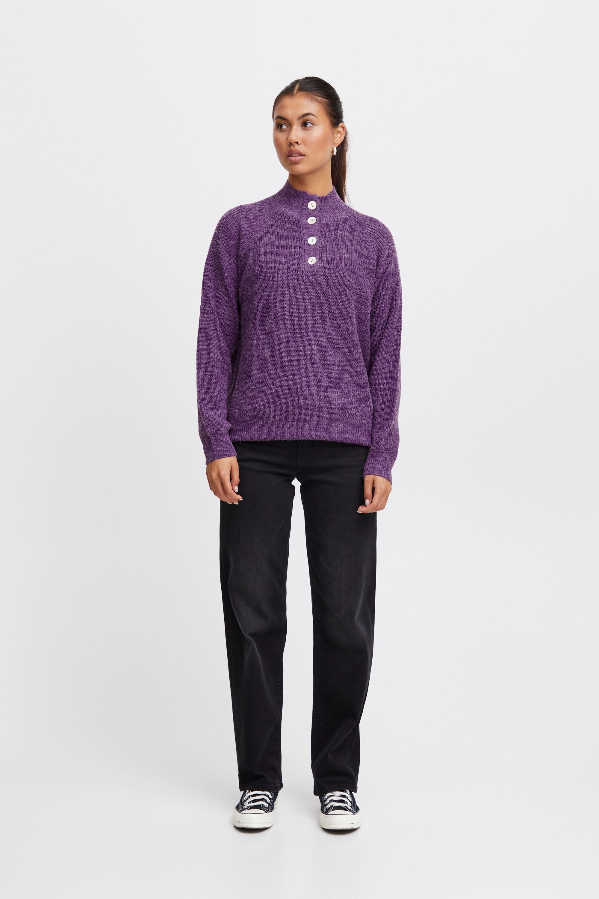 Ichi Strickfleece-Pullover »Strickpullover IHNovo«