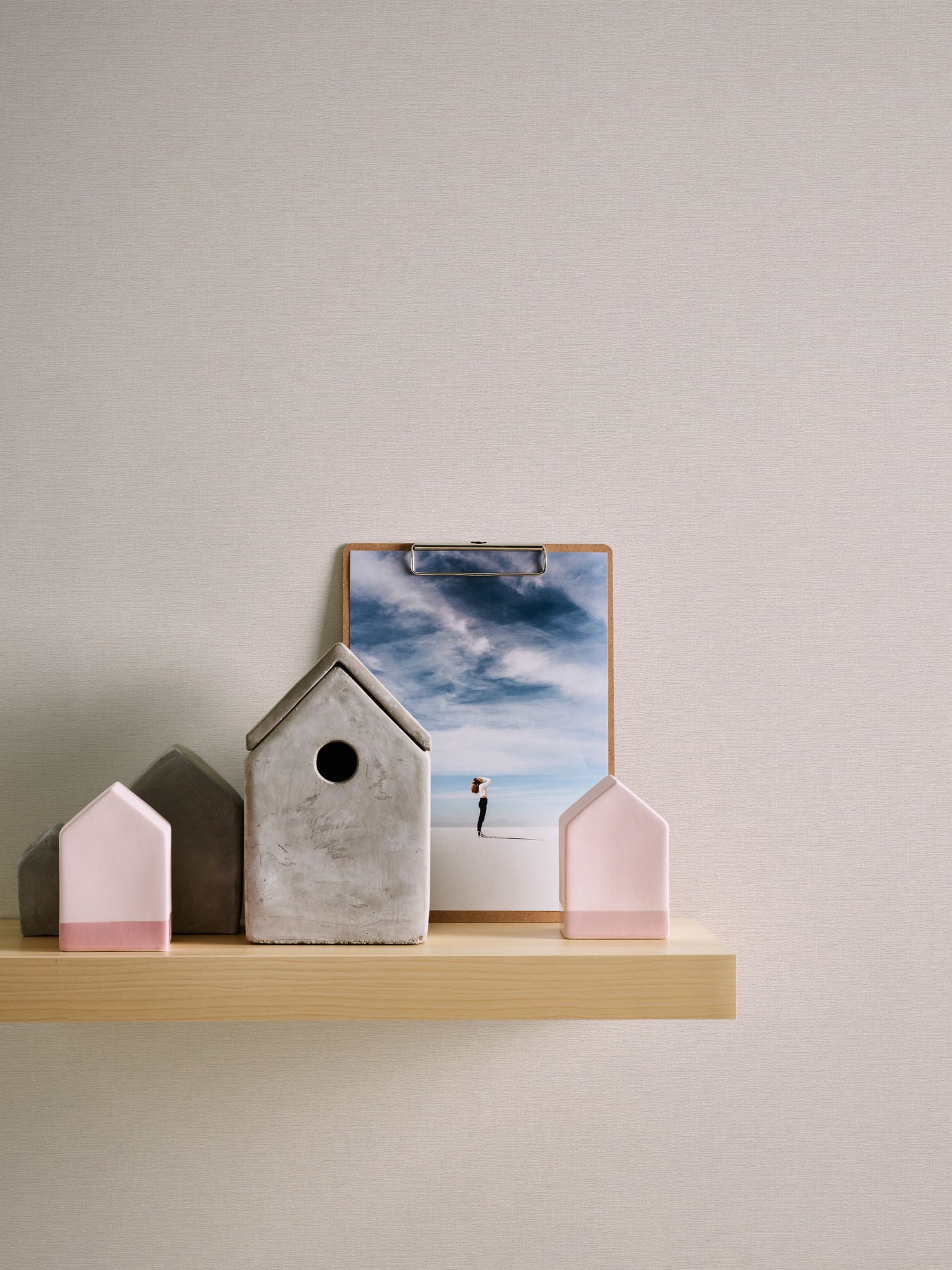 A.S. Création Vliestapete »Casual Living einfarbige Tapete Unitapete Leinenoptik Landhaus«, matt, Vliestapete einfarbig für Schlafzimmer Küche Wohnzimmer Uni Design