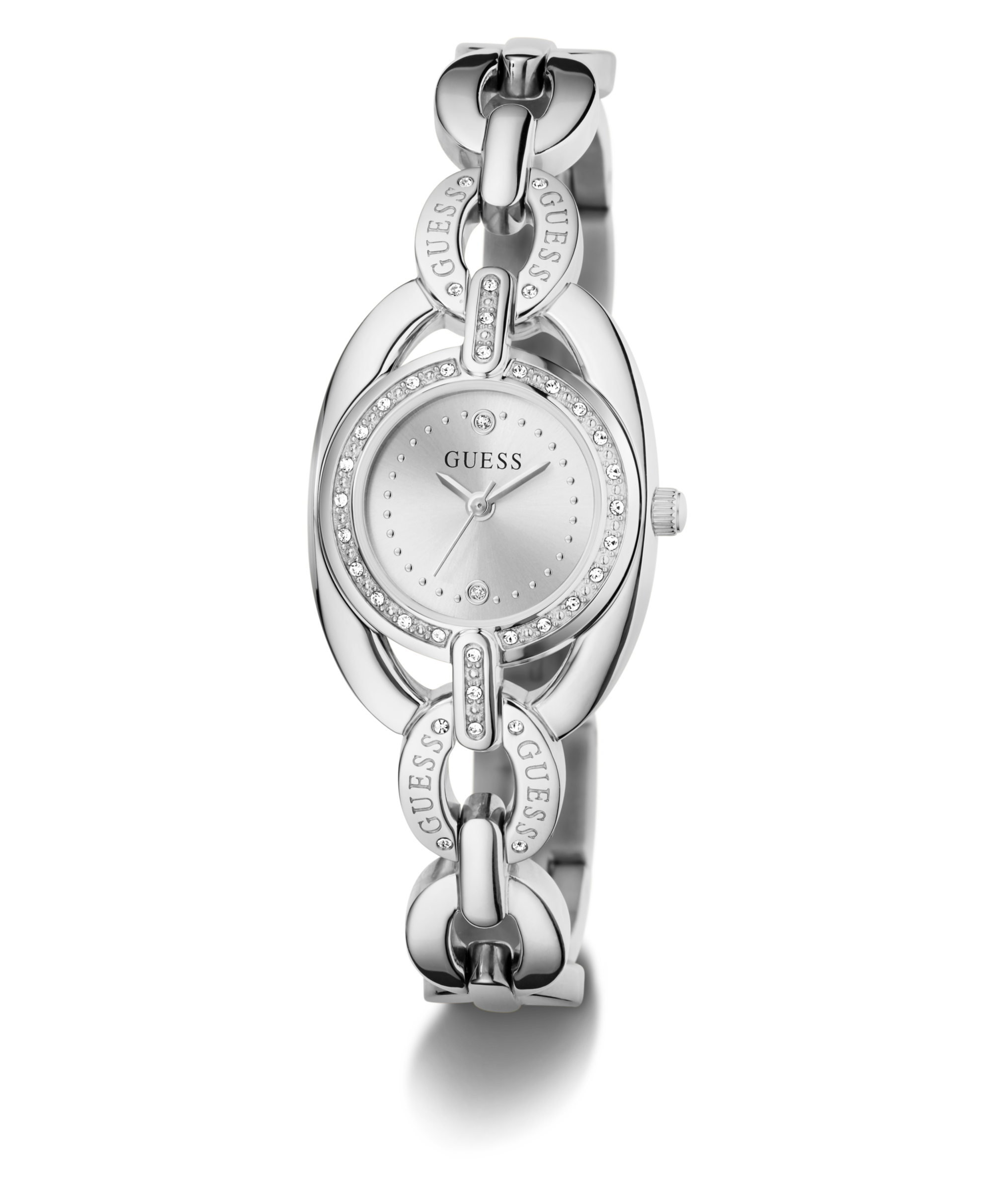 Guess Quarzuhr »BLAIR« Armbanduhr, Damenuhr, Edelstahlarmband, analog