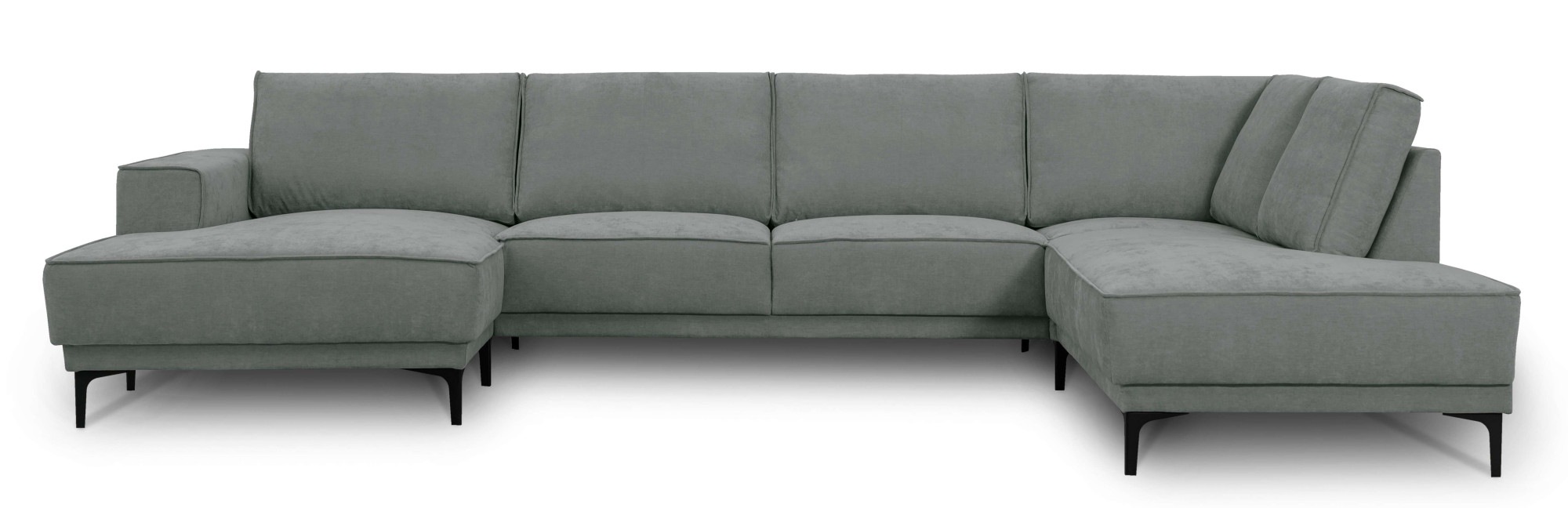 Places of Style Wohnlandschaft "XXL Sofa Oland, Struktur, Flachgewebe, Luxu günstig online kaufen