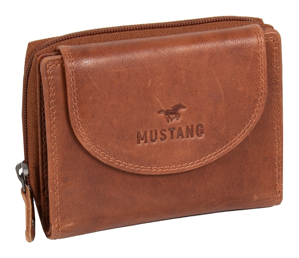 MUSTANG Geldbörse "Udine leather wallet top opening", im praktischen Format