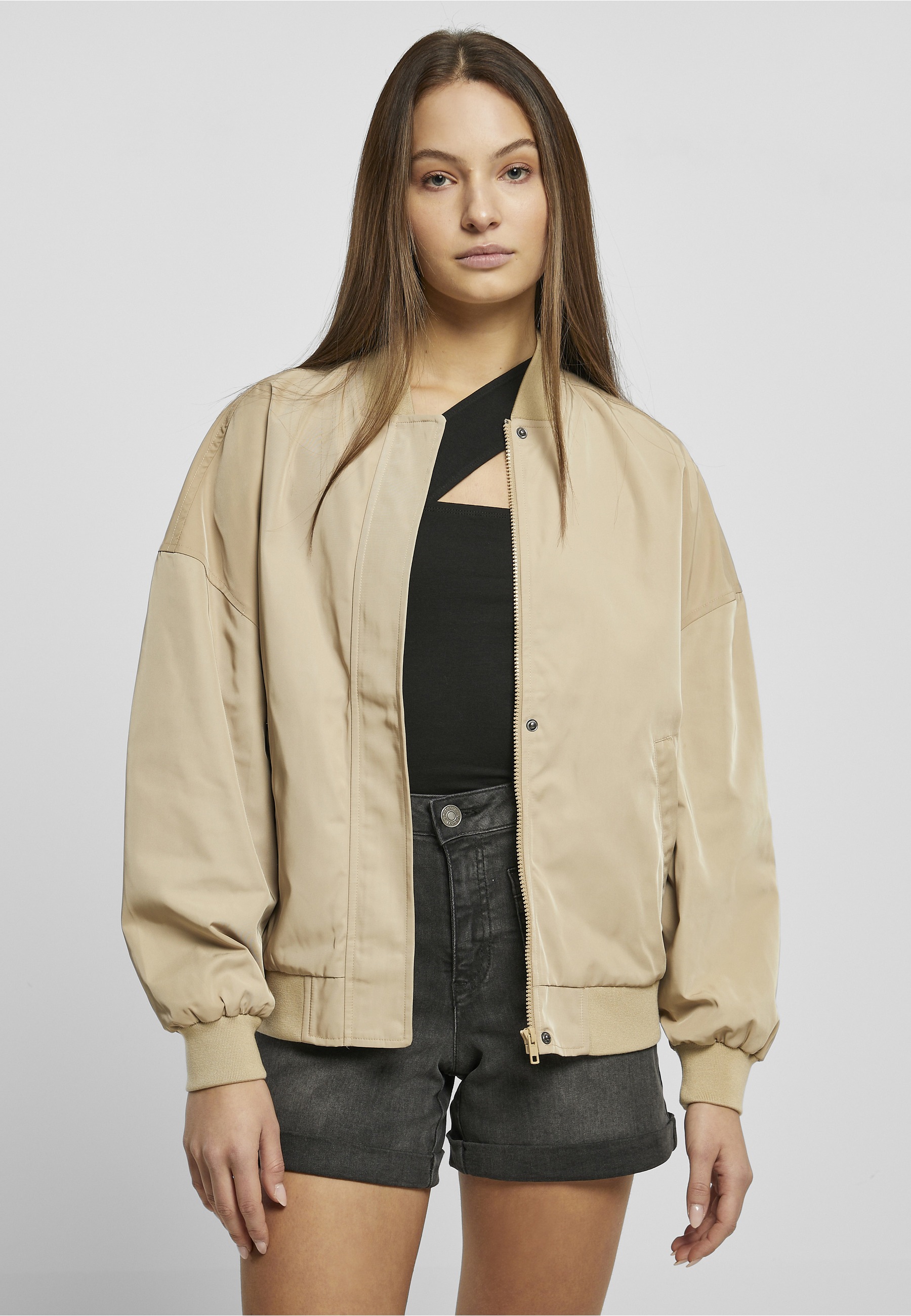 URBAN CLASSICS Bomberjacke »Urban Classics Damen« 1 Stk. tlg. ohne Kapuze