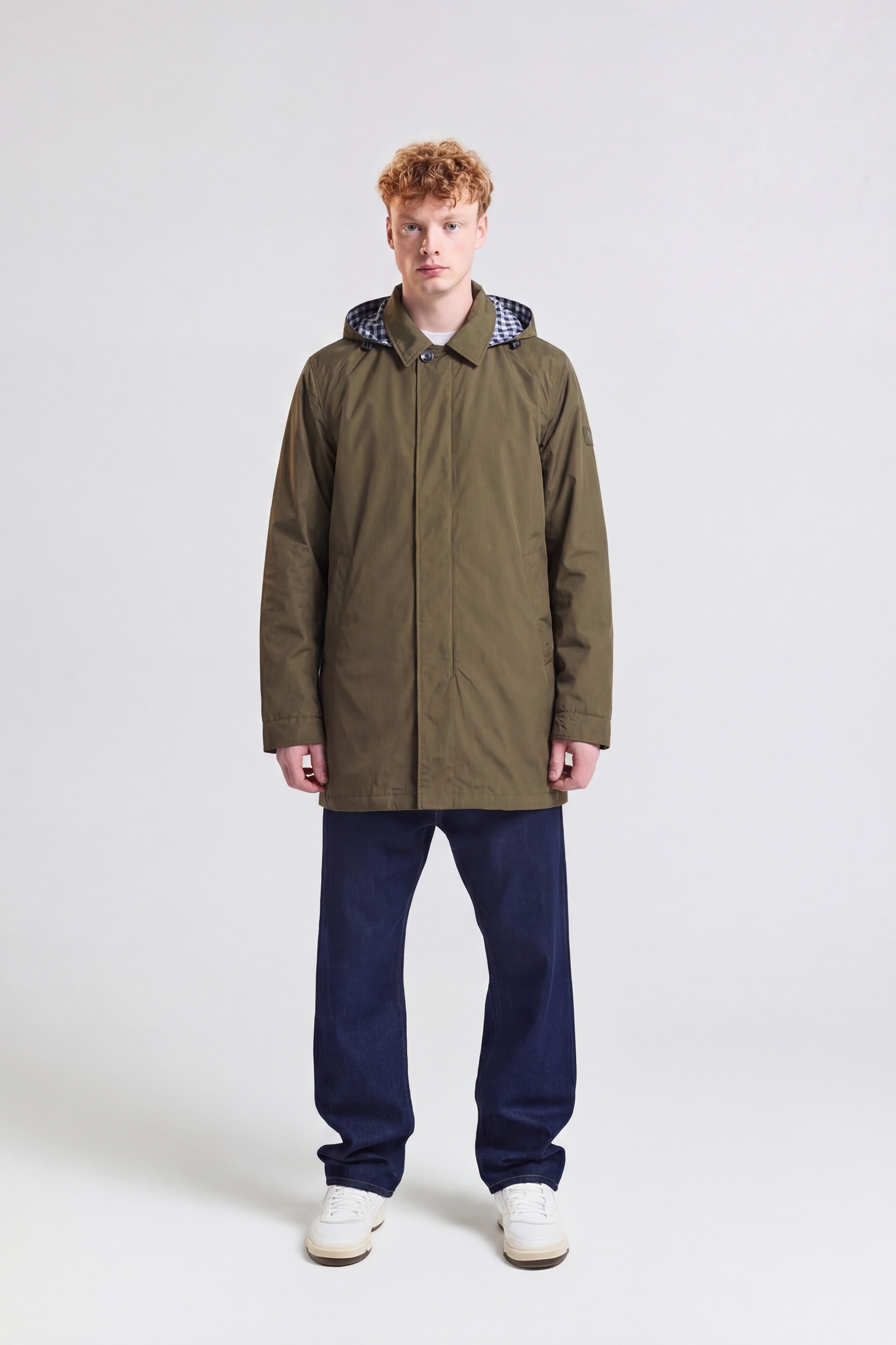 Aquascutum Active Parka »RLG PACKABLE TRENCHCOAT Herren« mit Kapuze Regenmantel Herren, leichte Jacke, Übergangsjacke, Outdoor, Sale