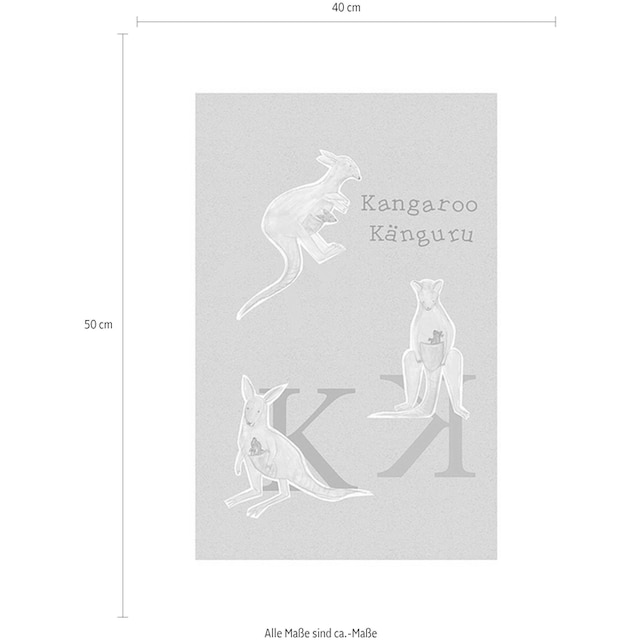 Komar Poster »ABC Animal K«, Buchstaben, (1 St.), Kinderzimmer, Schlafzimmer,  Wohnzimmer | BAUR