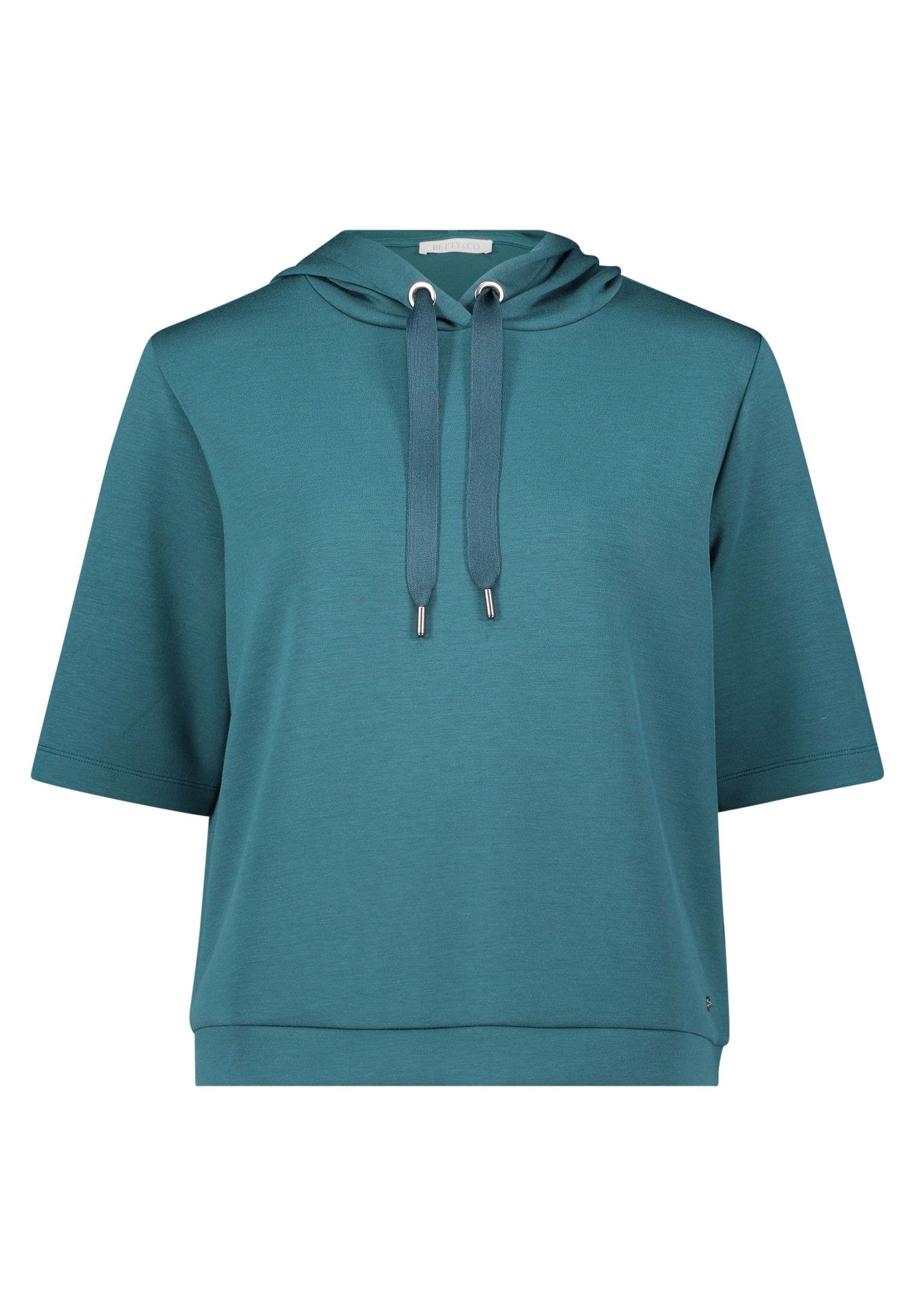 Betty&Co Kurzarmshirt »Betty & Co Sweatshirt mit Kapuze«, (1 tlg.)