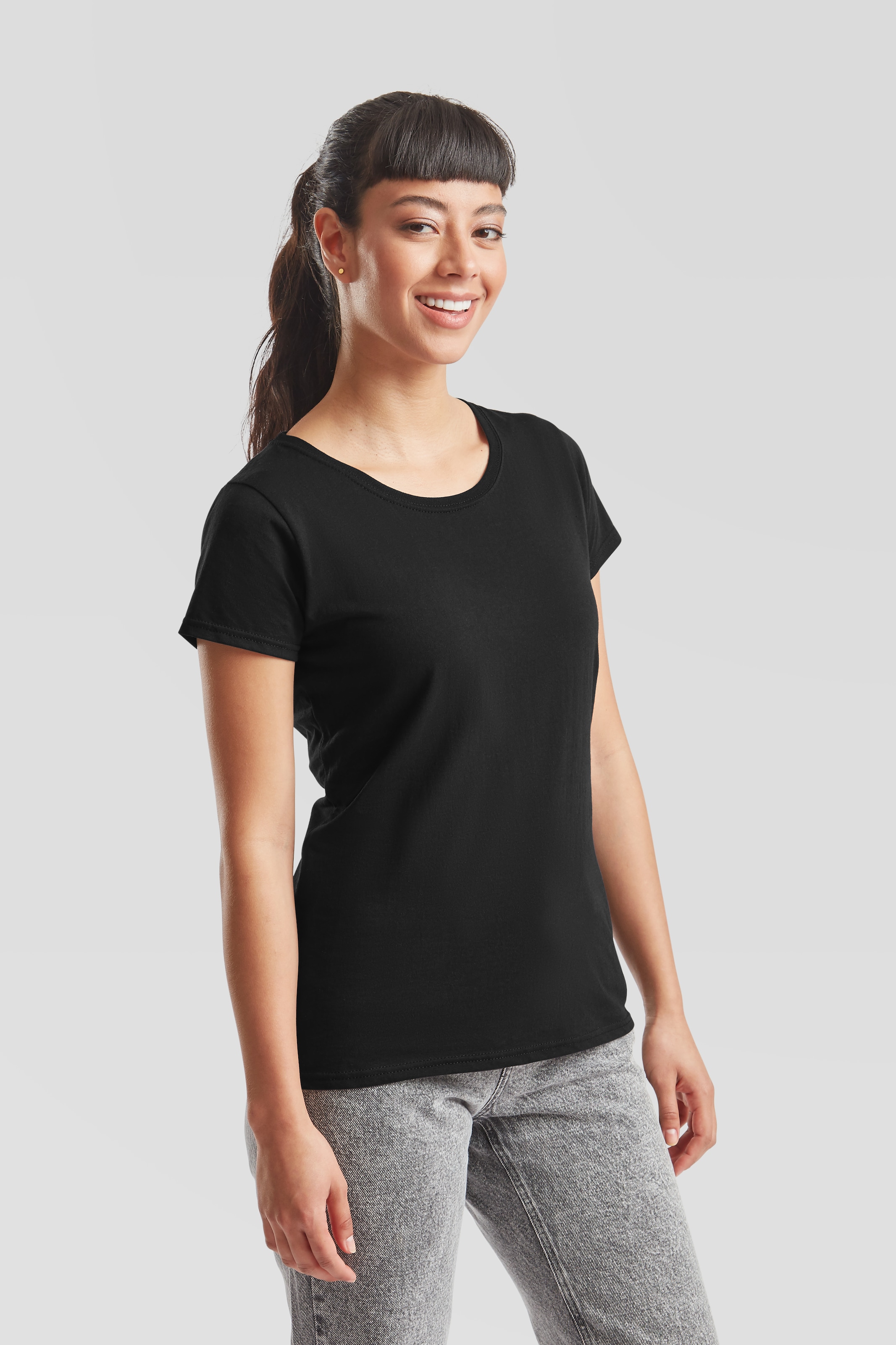 Fruit of the Loom Rundhalsshirt, (Packung, 5 tlg.), original T. LADY-FIT im günstig online kaufen