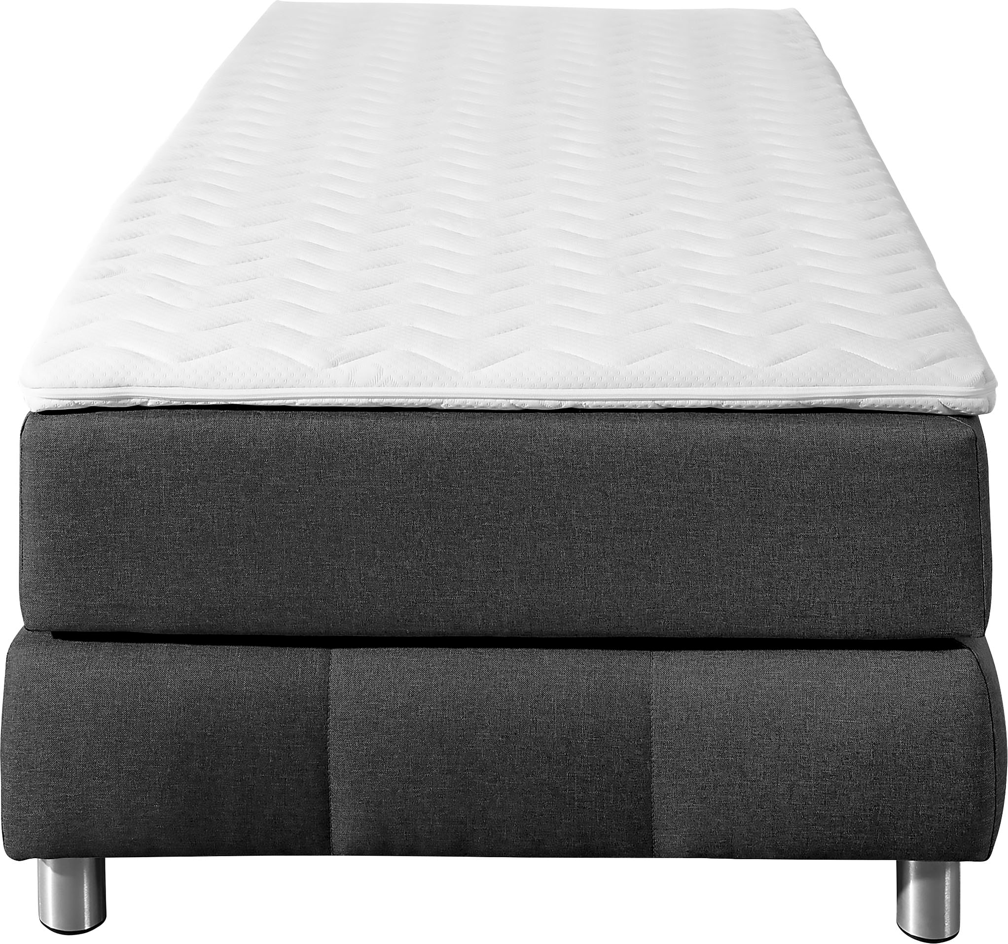 andas Boxspringbett »Salo« Ohne Kopfteil, inkl. Topper, auch in Überlänge 220 cm