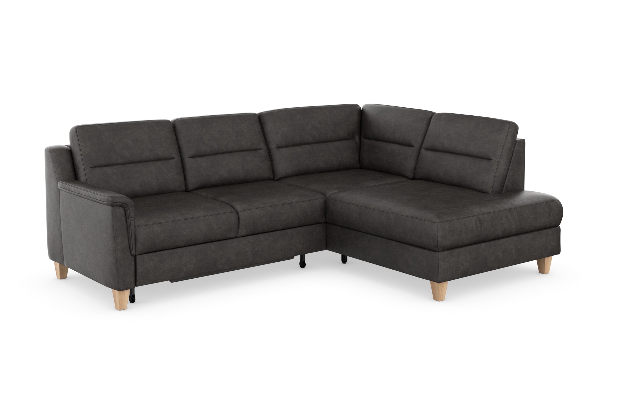 sit&more Ecksofa »Farö L-Form«, inklusive Federkern, wahlweise mit Bettfunktion und Bettkasten