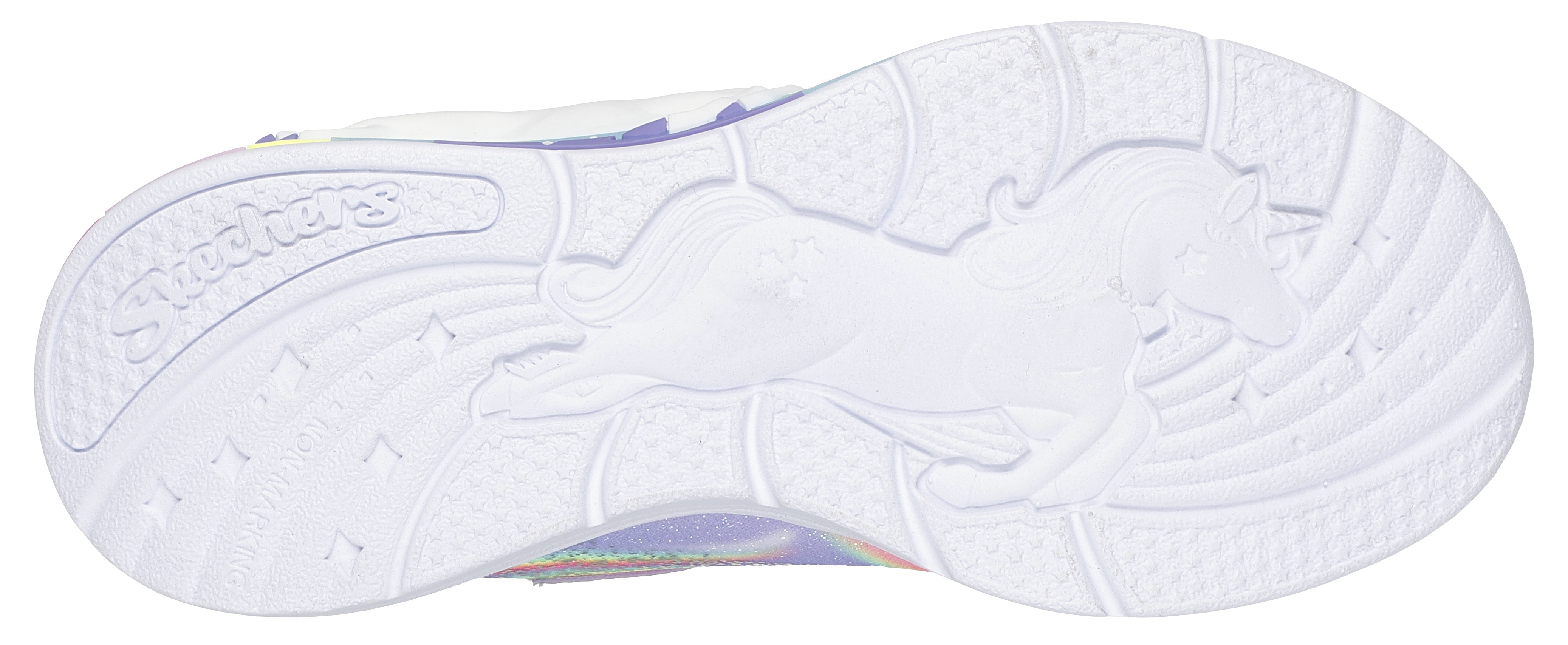 Thumbnail - Skechers Sneaker "UNICORN CHASER", Blinkschuh mit Einhorn, Größenschablone zum Download