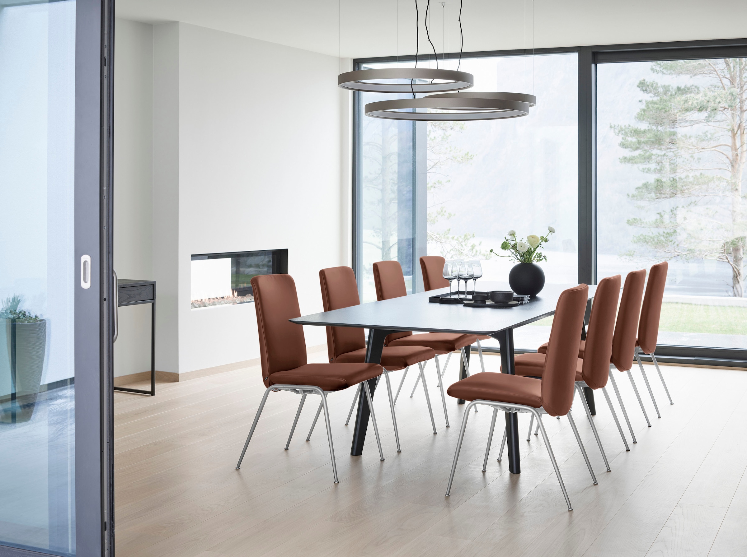Stressless® Polsterstuhl »Laurel«, Leder PALOMA, Low Back, Größe L, mit Beinen aus Stahl in Chrom glänzend