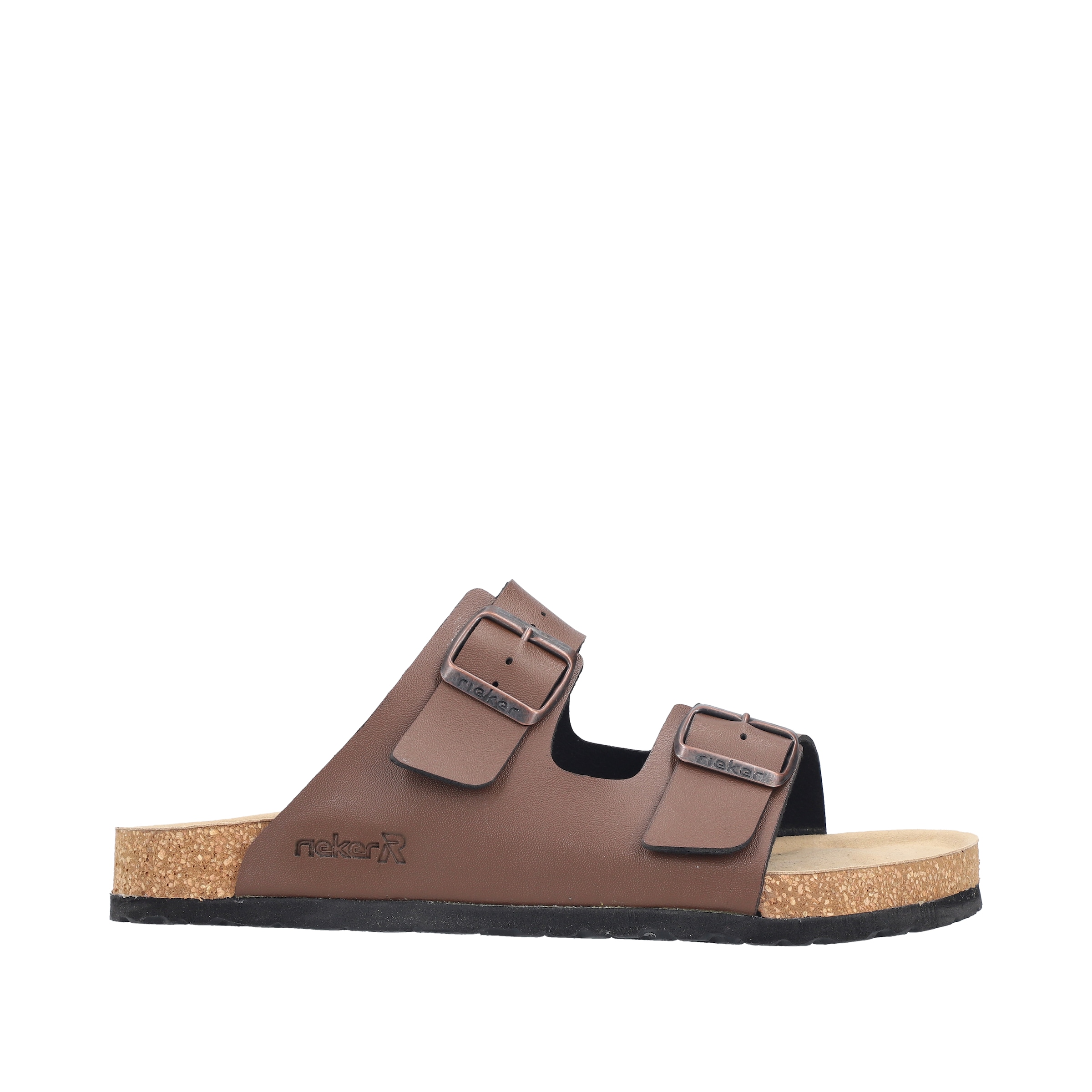 Rieker Pantolette  Sommerschuh, Schlappen, Hausschuh, mit zwei Schnallenverschlüssen