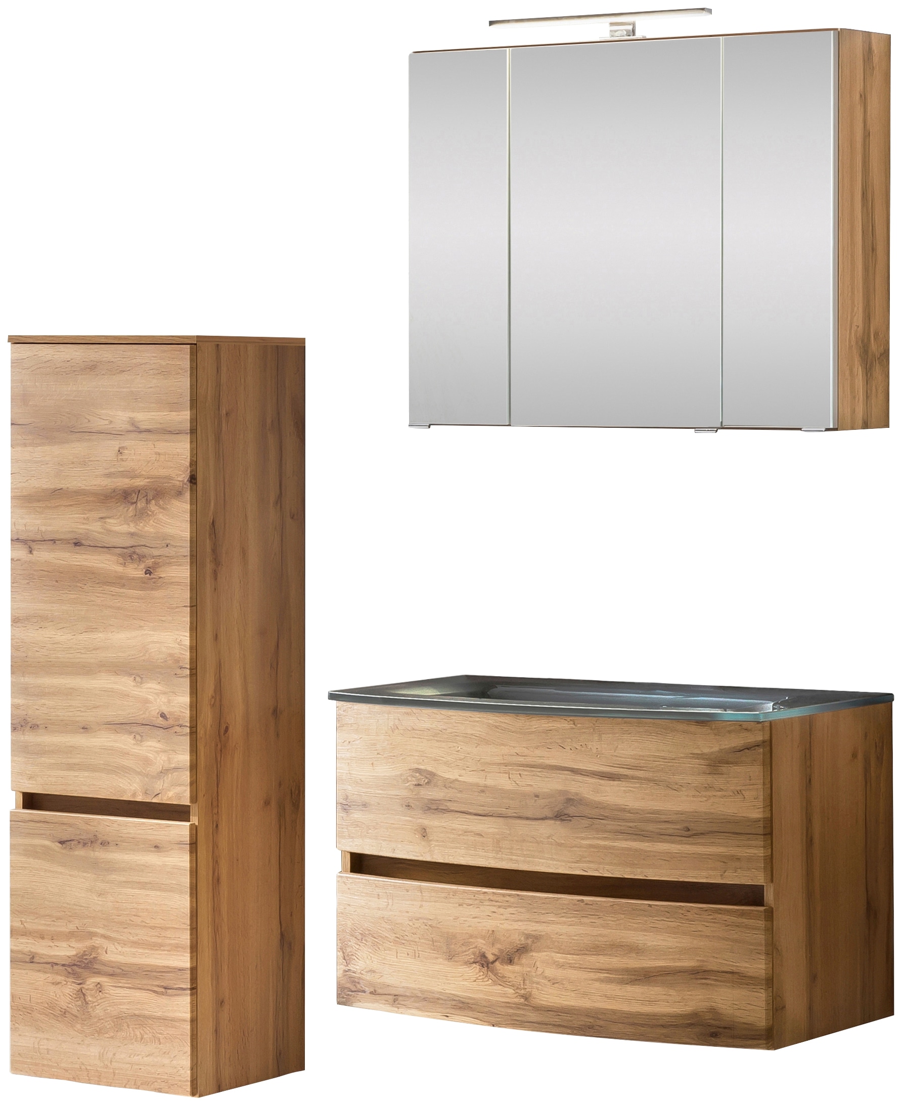 welltime Badezimmer-Set "Kaunas" Set, 3 Stk. tlg. günstig online kaufen