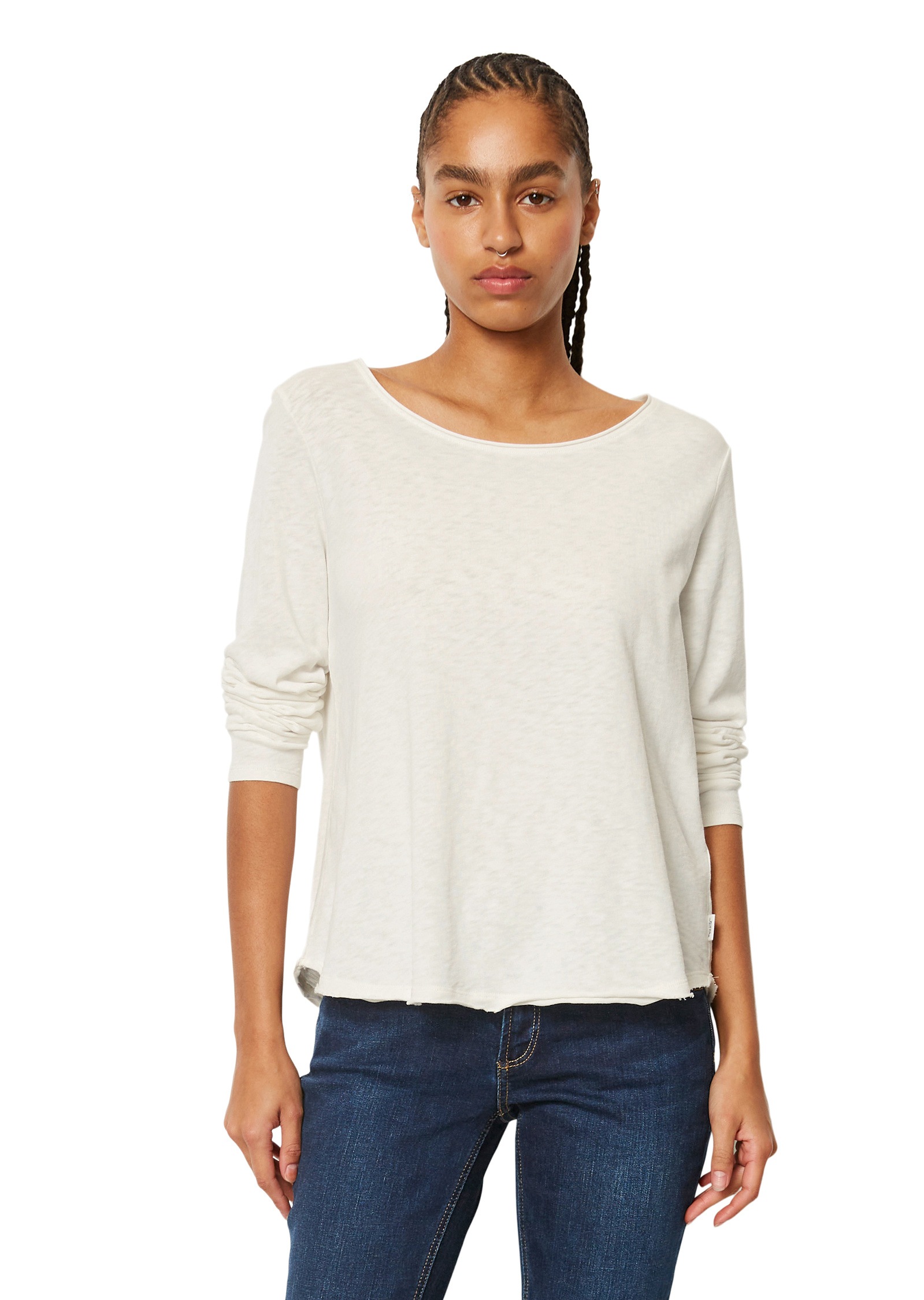 Marc OPolo DENIM Langarmshirt "aus Organic Cotton" günstig online kaufen