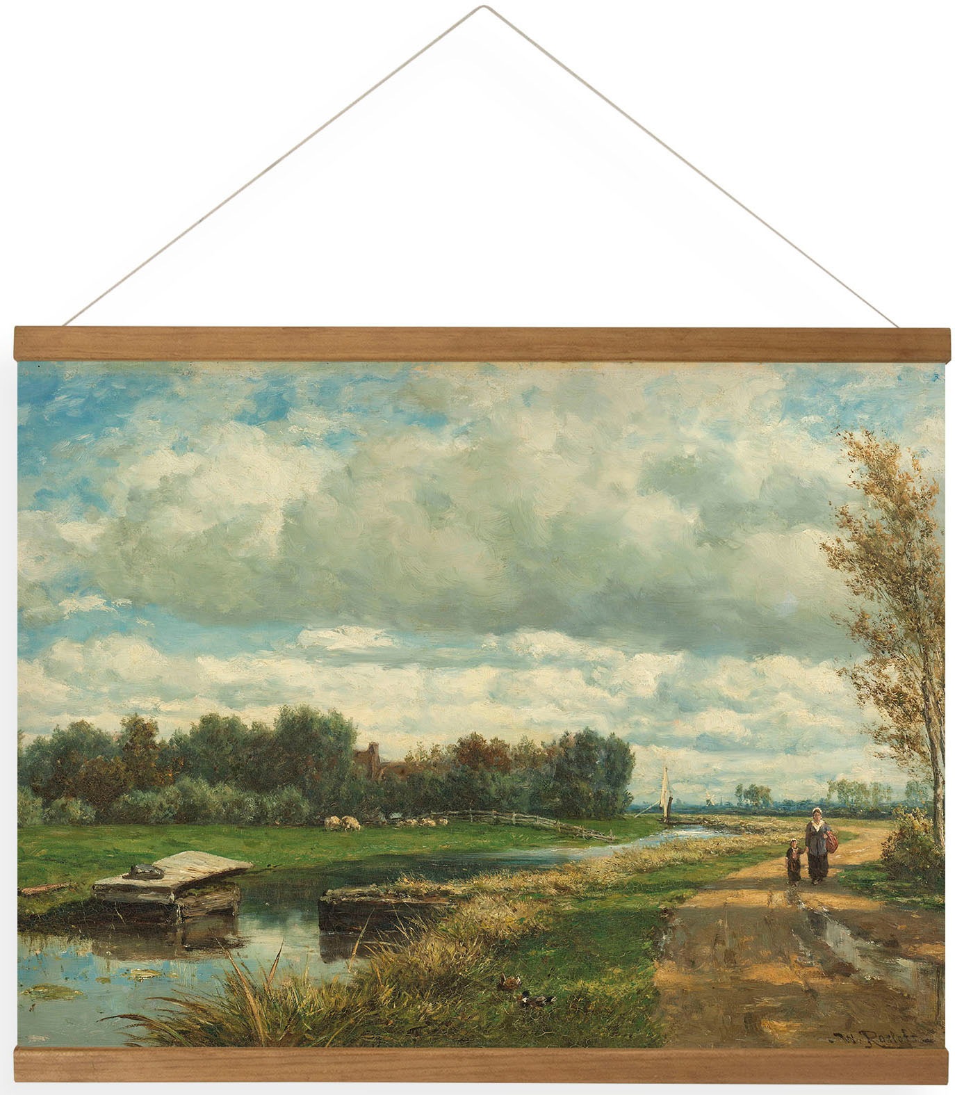 Art for the home Leinwandbild "Dutch Landscape", Art, (1 St.), Hängendes Po günstig online kaufen