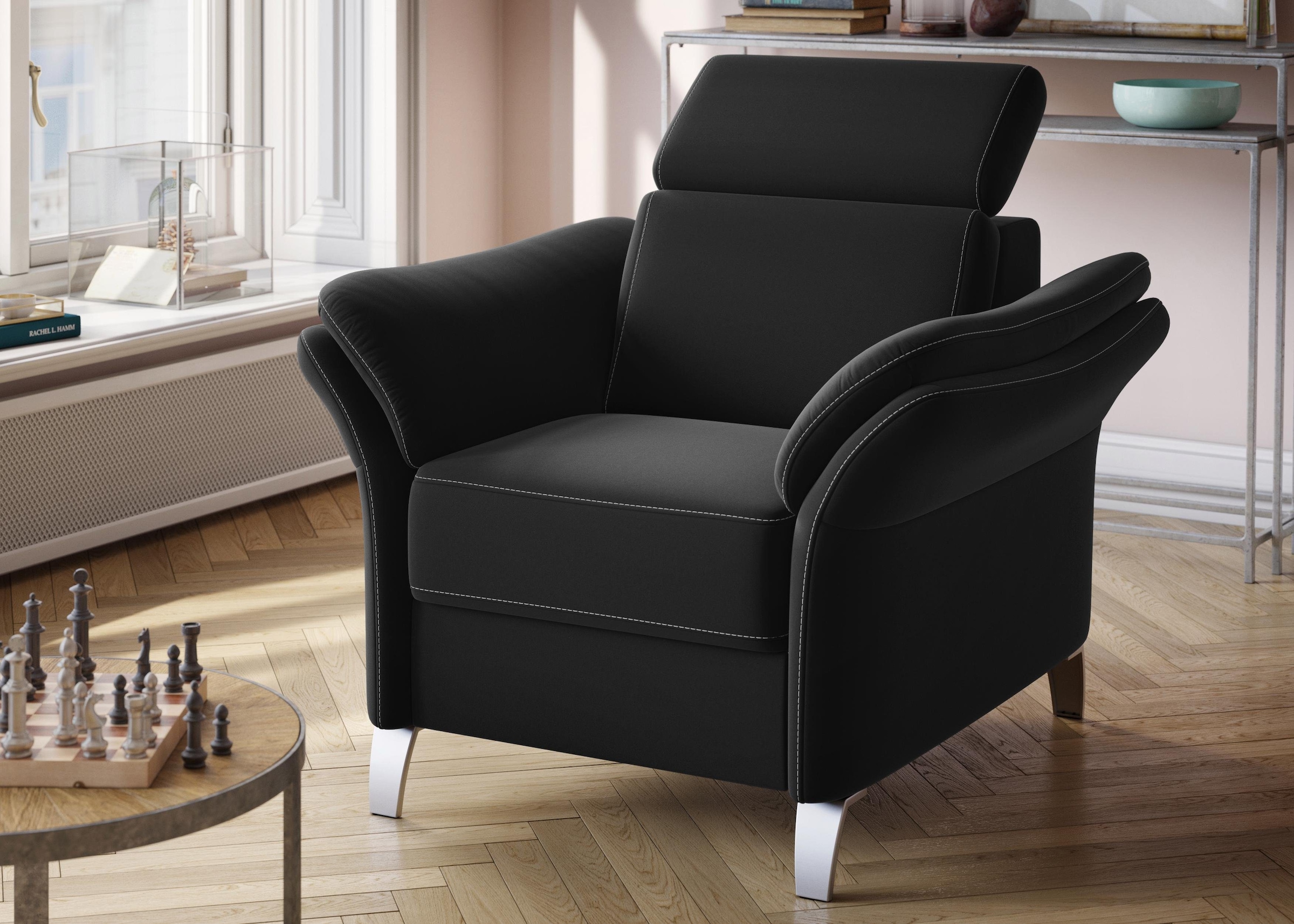 sit&more Sessel »Vincenzo« inklusive Kopfteilverstellung