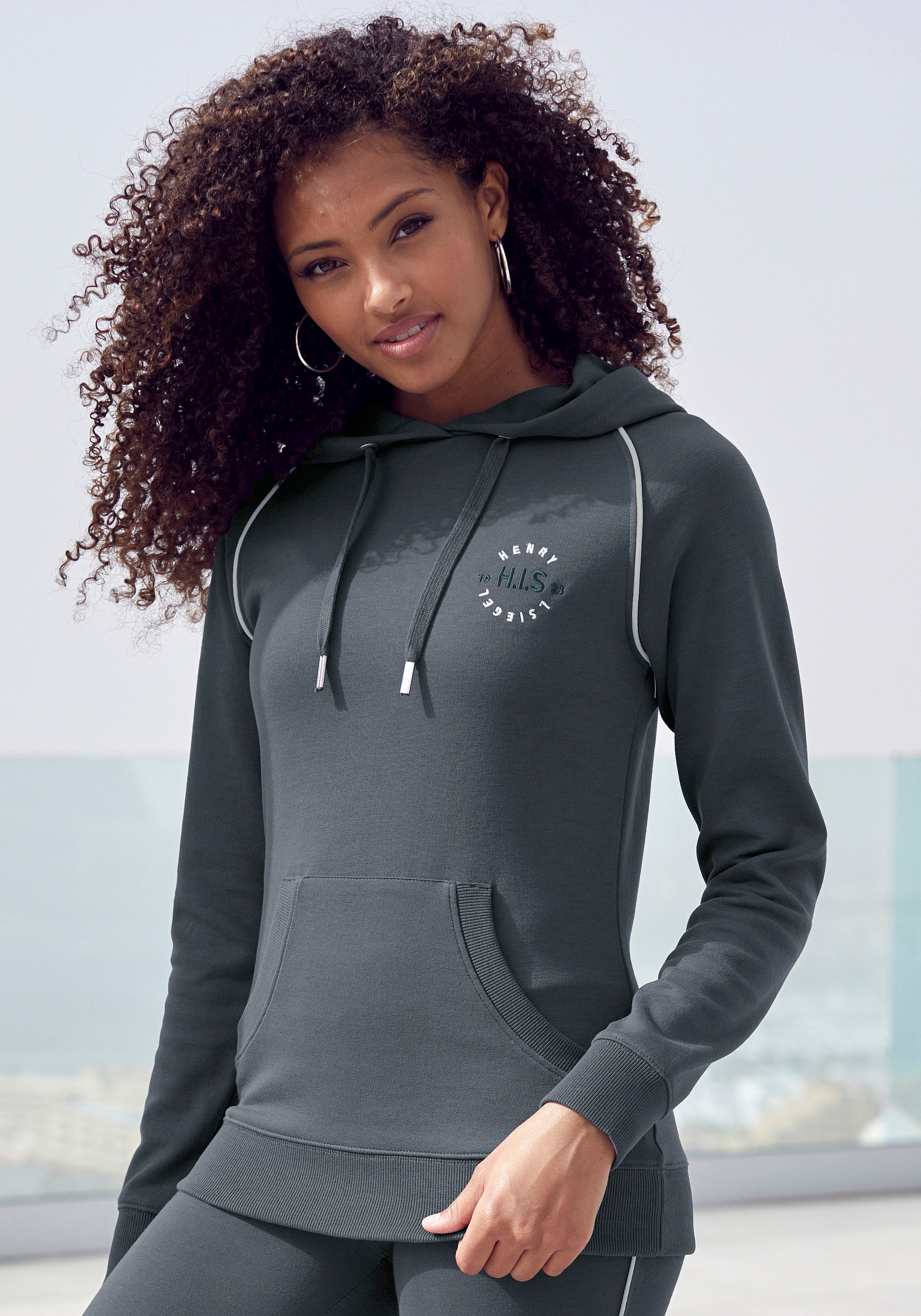 H.I.S Hoodie, mit Kängurutasche, Loungewear, Loungeanzug