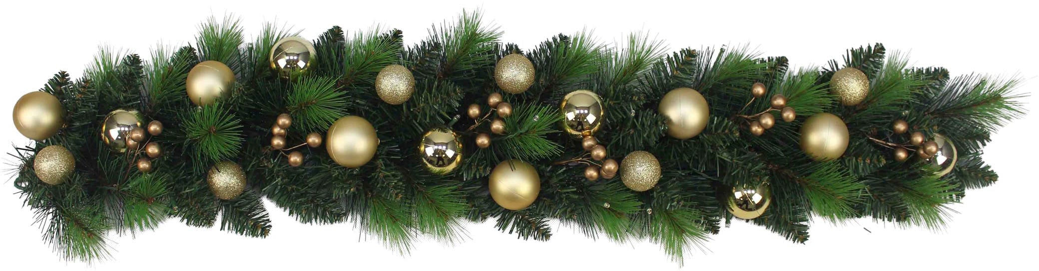 näve LED Dekoobjekt »Noel, Weihnachtsdeko«, Weihnachtsranke mit Kugeln und  Beeren, Länge ca. 100 cm, inkl. Timer bestellen | BAUR