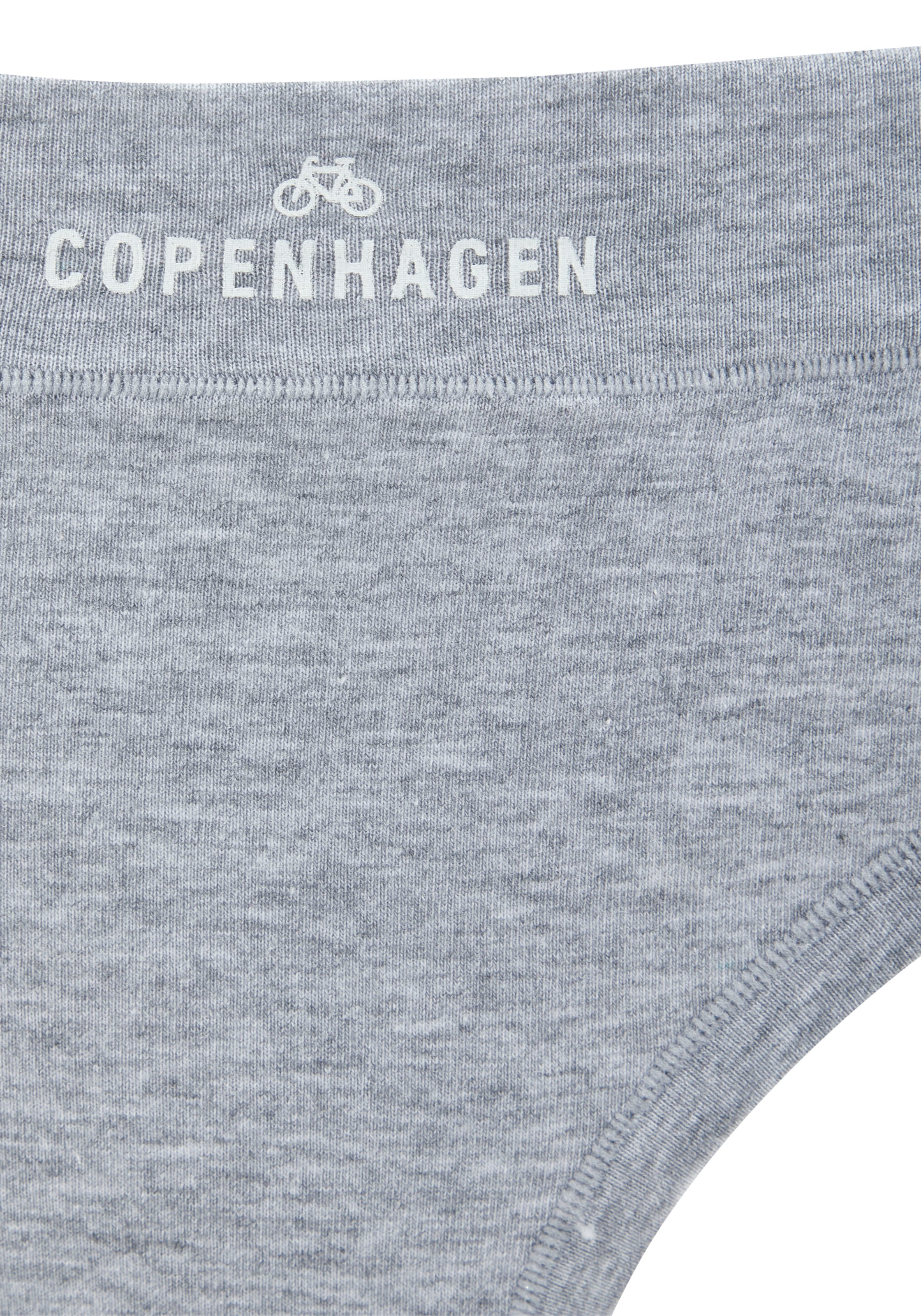 Copenhagen Studios String »mit Logodruck am Bund«, (3er-Pack), aus softer Bio-Baumwollqualität