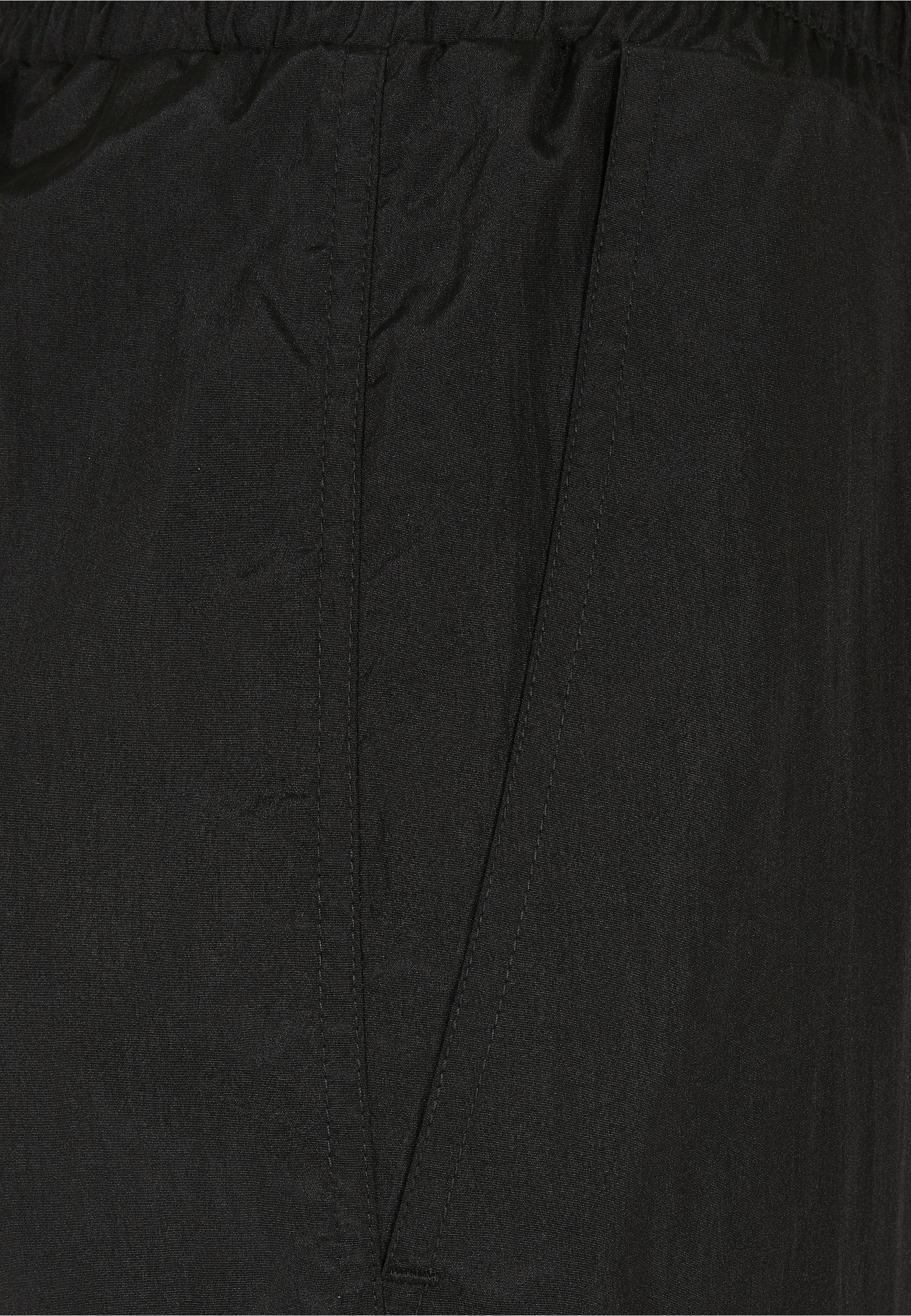 URBAN CLASSICS Stoffhose »Urban Classics Damen Ladies Shiny Crinkle Nylon Zip Pants«