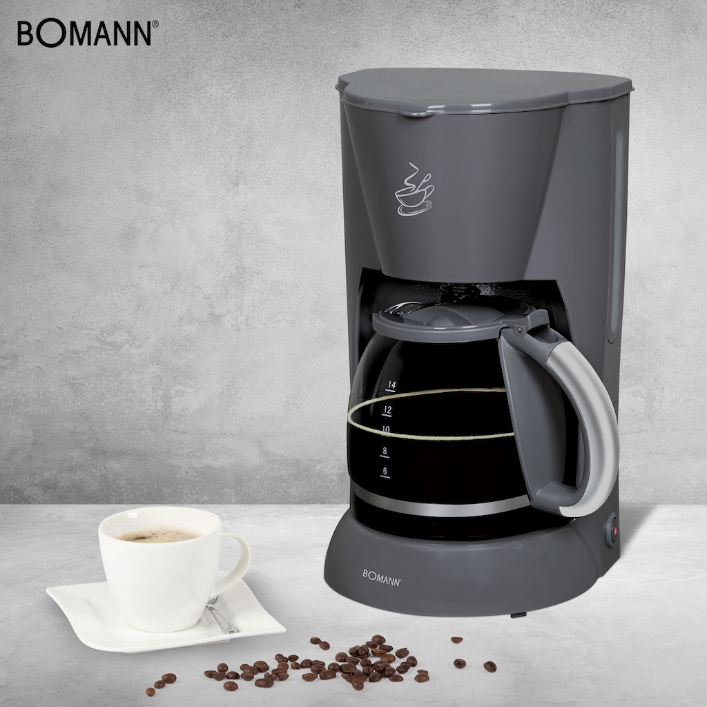 BOMANN Filterkaffeemaschine »KA 183 CB«, 1,5 l Kaffeekanne, Papierfilter, 1x4