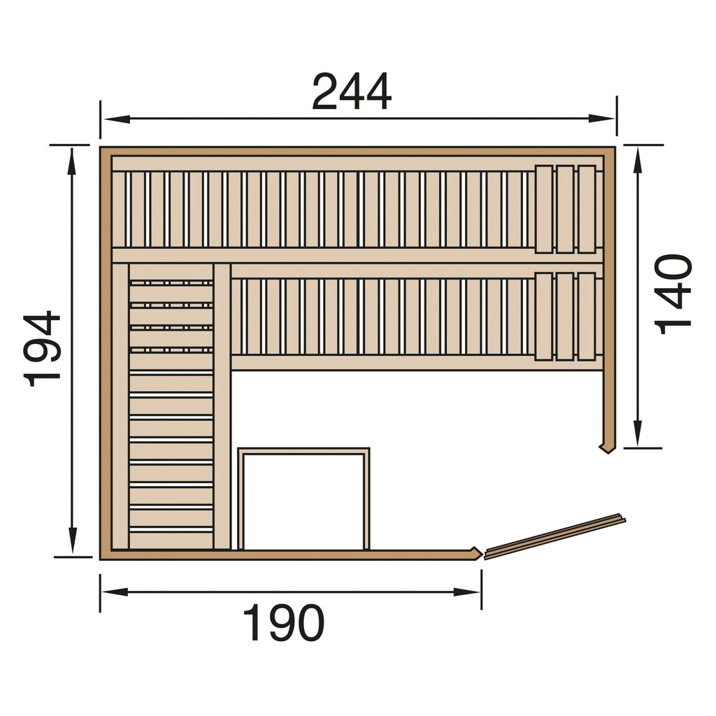 weka Sauna »Varberg 4«