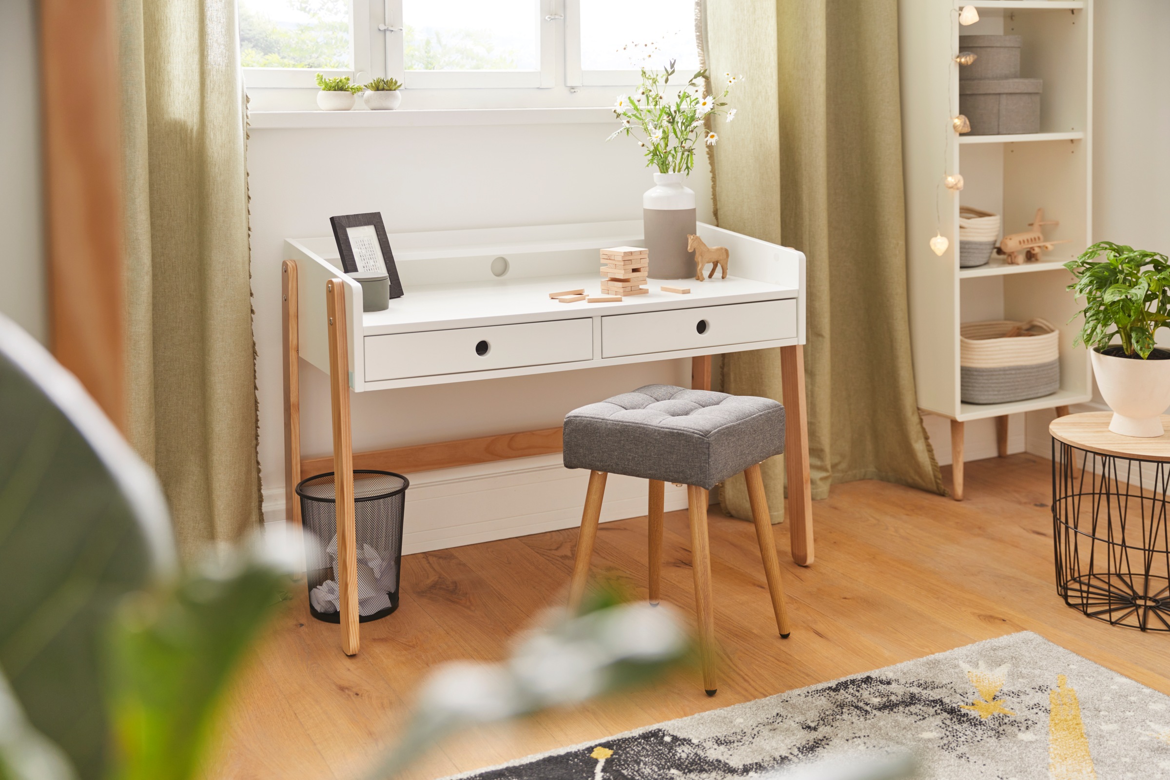 OTTO home Hocker "Louise" 1 Stk. tlg. quadratische Sitzfläche in 32 cm günstig online kaufen