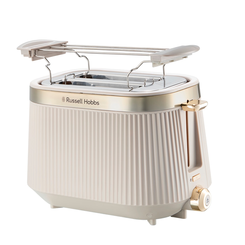 RUSSELL HOBBS Toaster "Brontë Stone 26761-56", B:23,6cm H:17,8cm T:29,3cmstone, Toaster, 2 extra breite Toastschlitze, 6 Bräunungsstufen, matt,