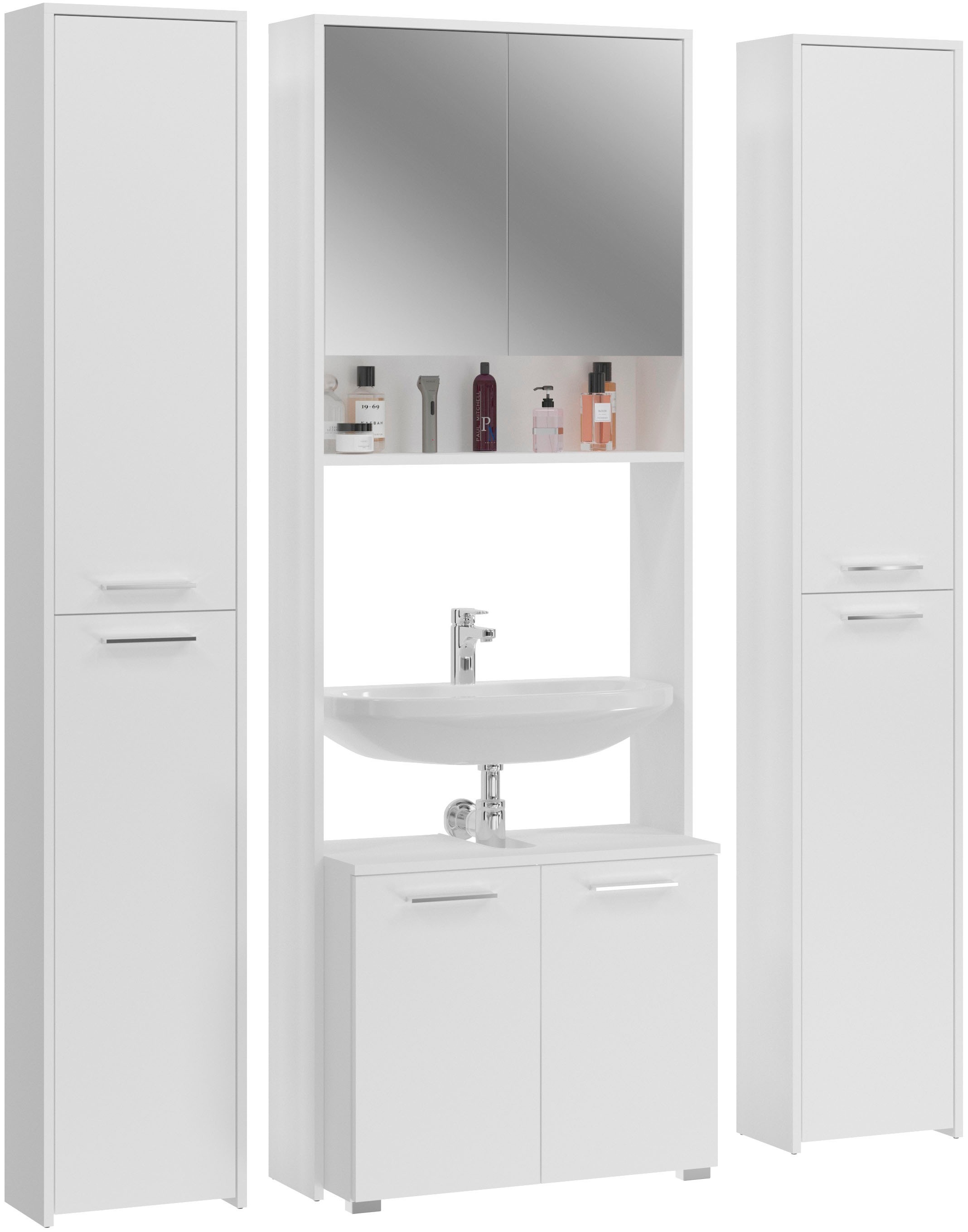 welltime Badmöbel-Set "Firenze" 4 Stk. tlg. günstig online kaufen