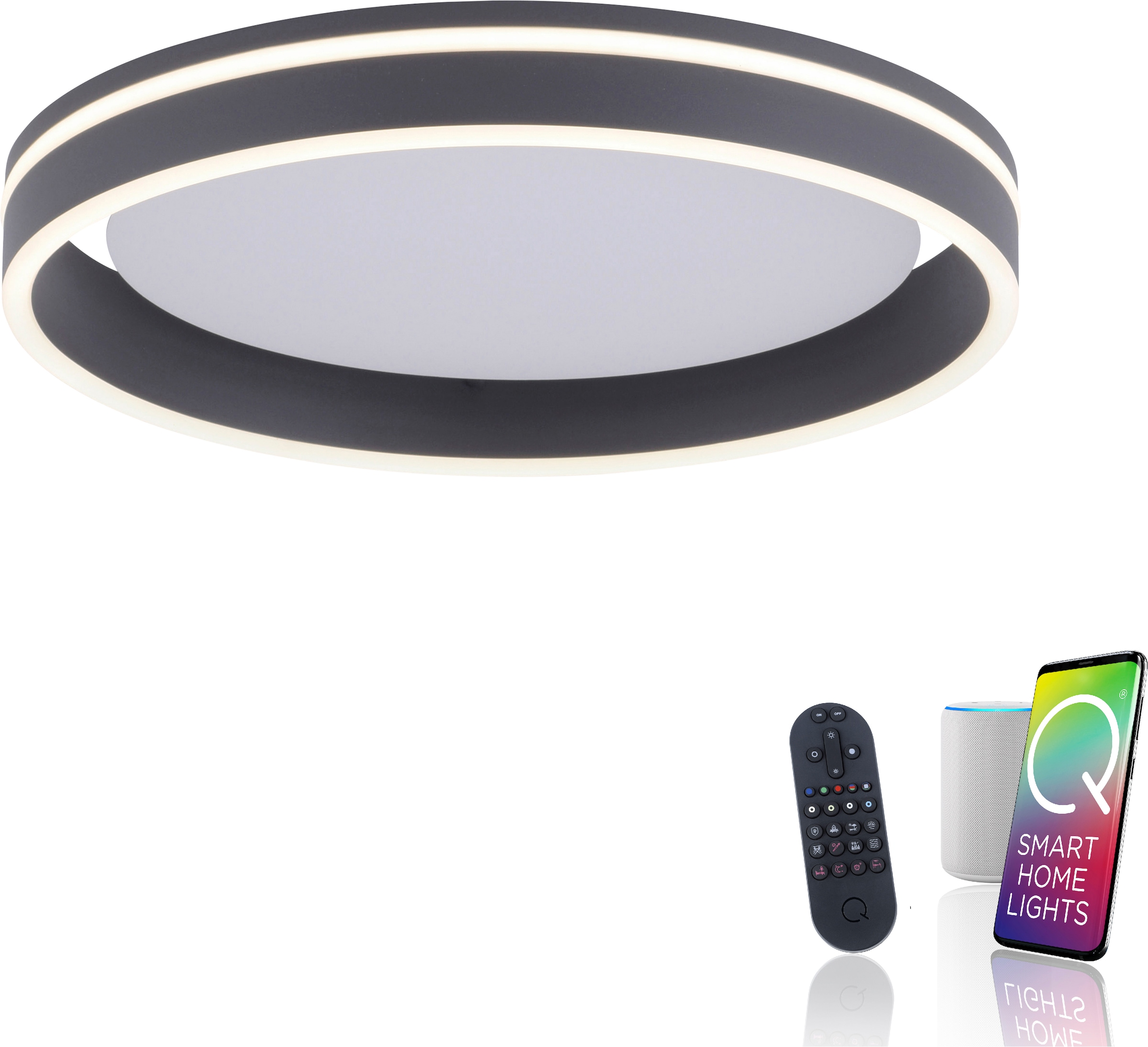 Neuhaus Q SMART HOME LIGHTS LED Deckenleuchte »Q-VITO« LED-Board 1 Stk. warmweiß - kaltweiß