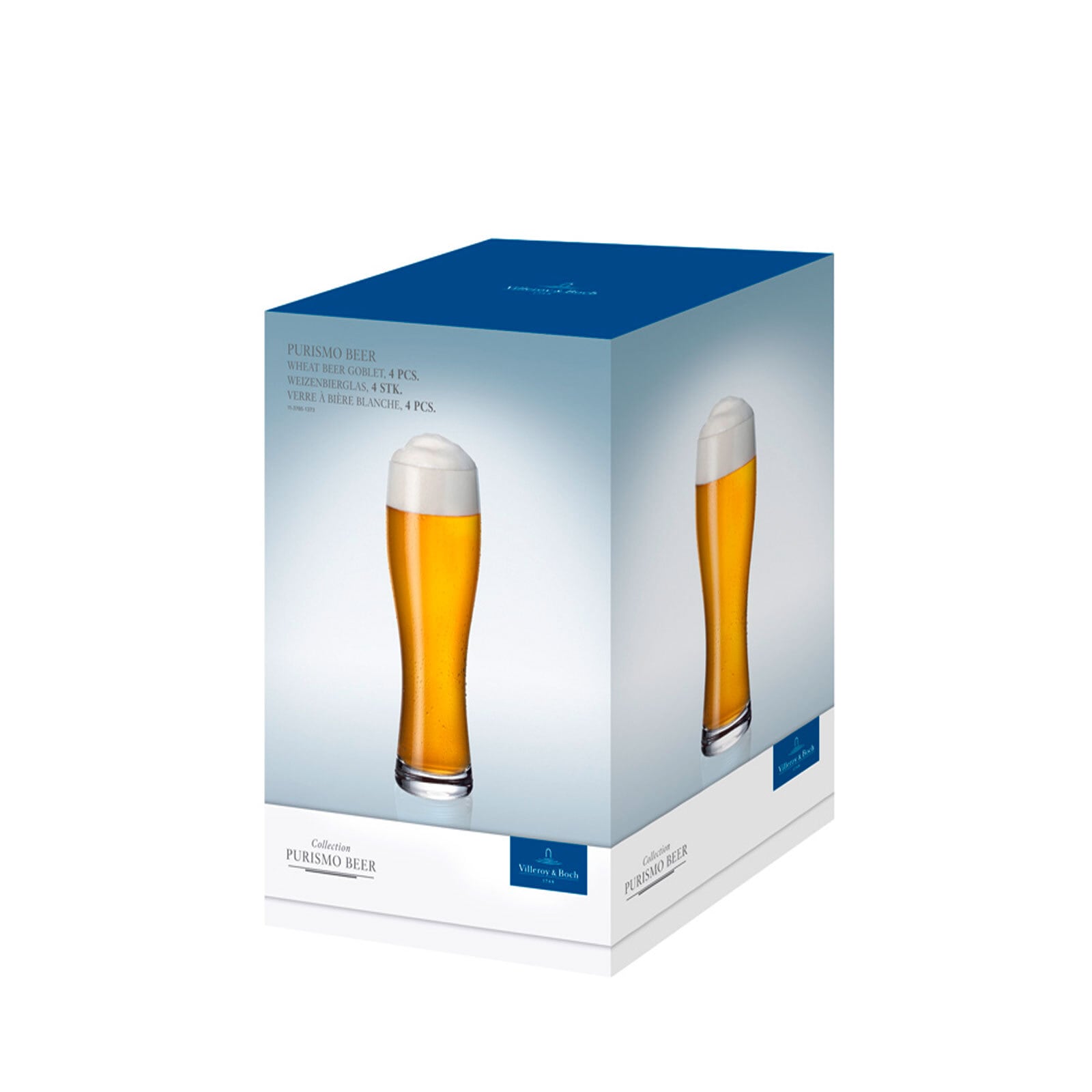 Villeroy & Boch Bierglas »Weizengläser Purismo Beer 500 ml 4er Set transparent«