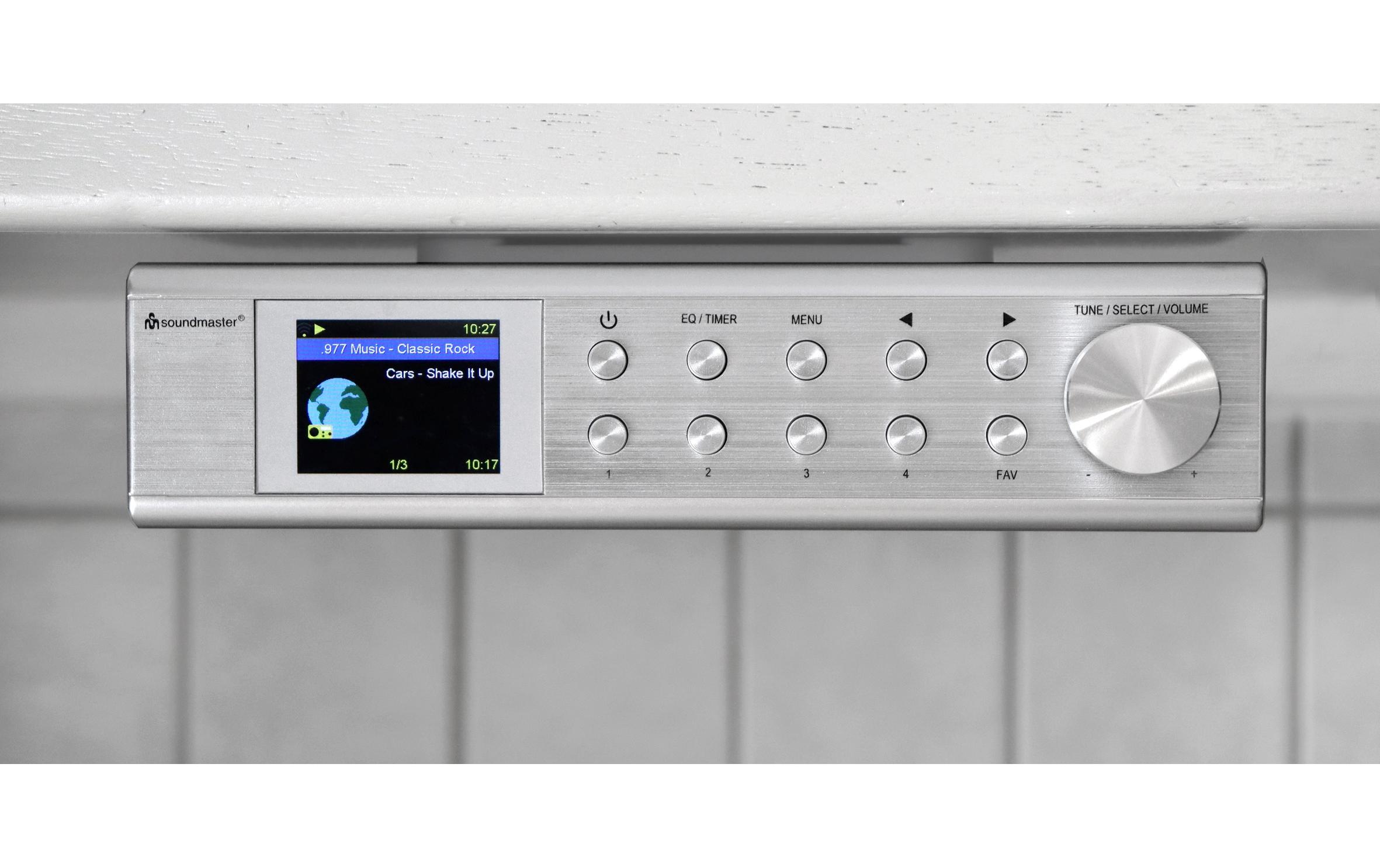 Soundmaster Digitalradio (DAB+) »IR1500SI Silber« (Bluetooth | WLAN Digitalradio (DAB+) | FM-Tuner | Internetradio )