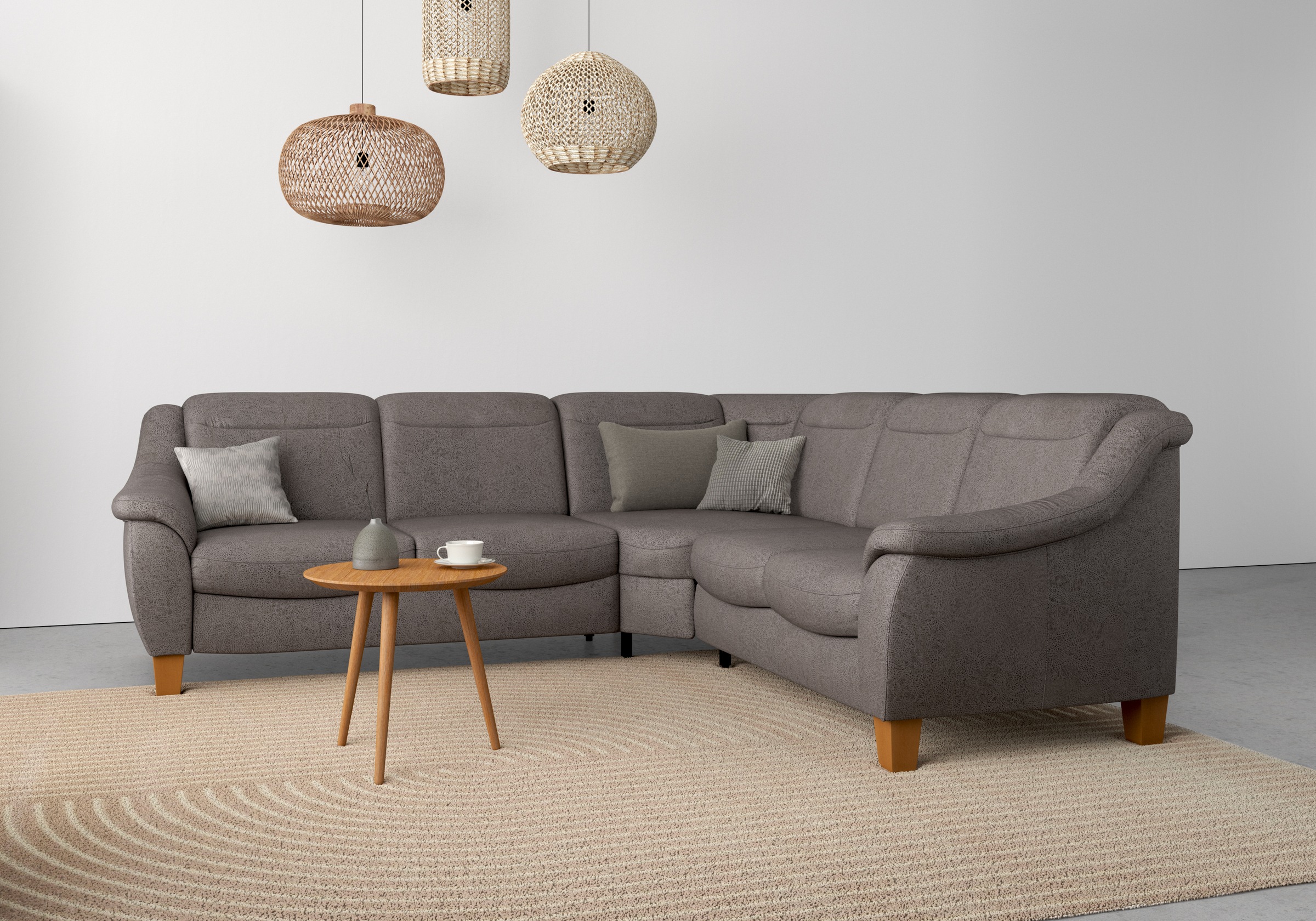 OTTO home Ecksofa "Caldera L-Form" Federkern, optional Kopfteilverstellung, Schlaffunktion & Bettkasten