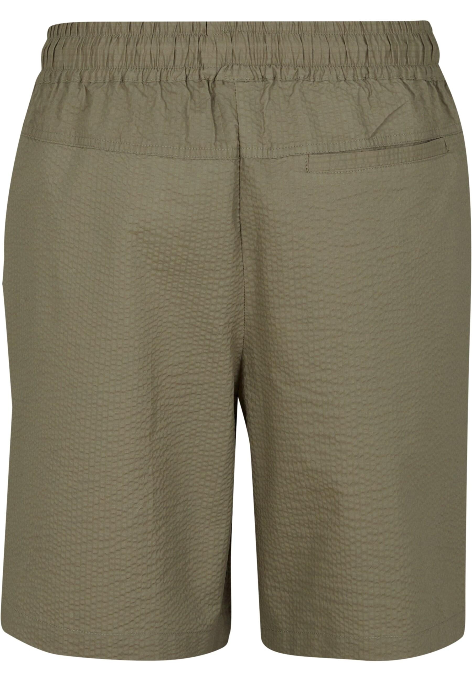 URBAN CLASSICS Shorts »Urban Classics Herren Basic Seersucker Shorts«, (1 tlg.)