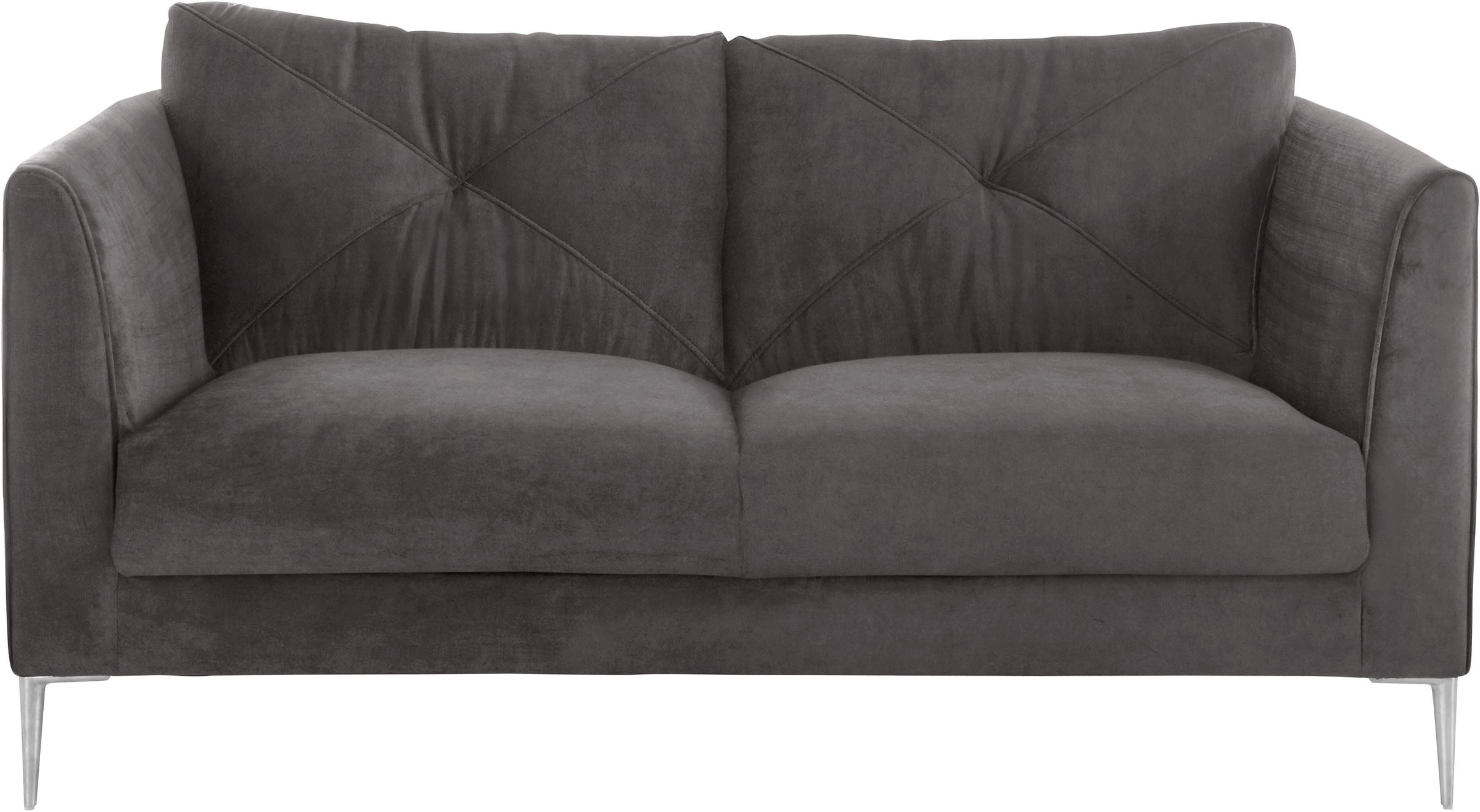 Thumbnail - TRENDMANUFAKTUR 2-Sitzer "Chilltime, elegant und bequem, Komfortsitzhöhe 46cm, hoher Fuß", mit eleganter Kreuznaht in de...