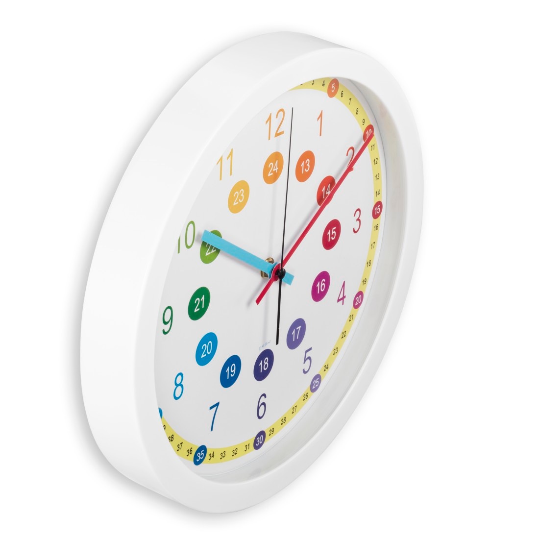 Hama Wanduhr »Kinder-Uhr "Sal", ohne Ticken, Ø 30 cm, Bunt«, für Kinderzimmer, geräuscharm