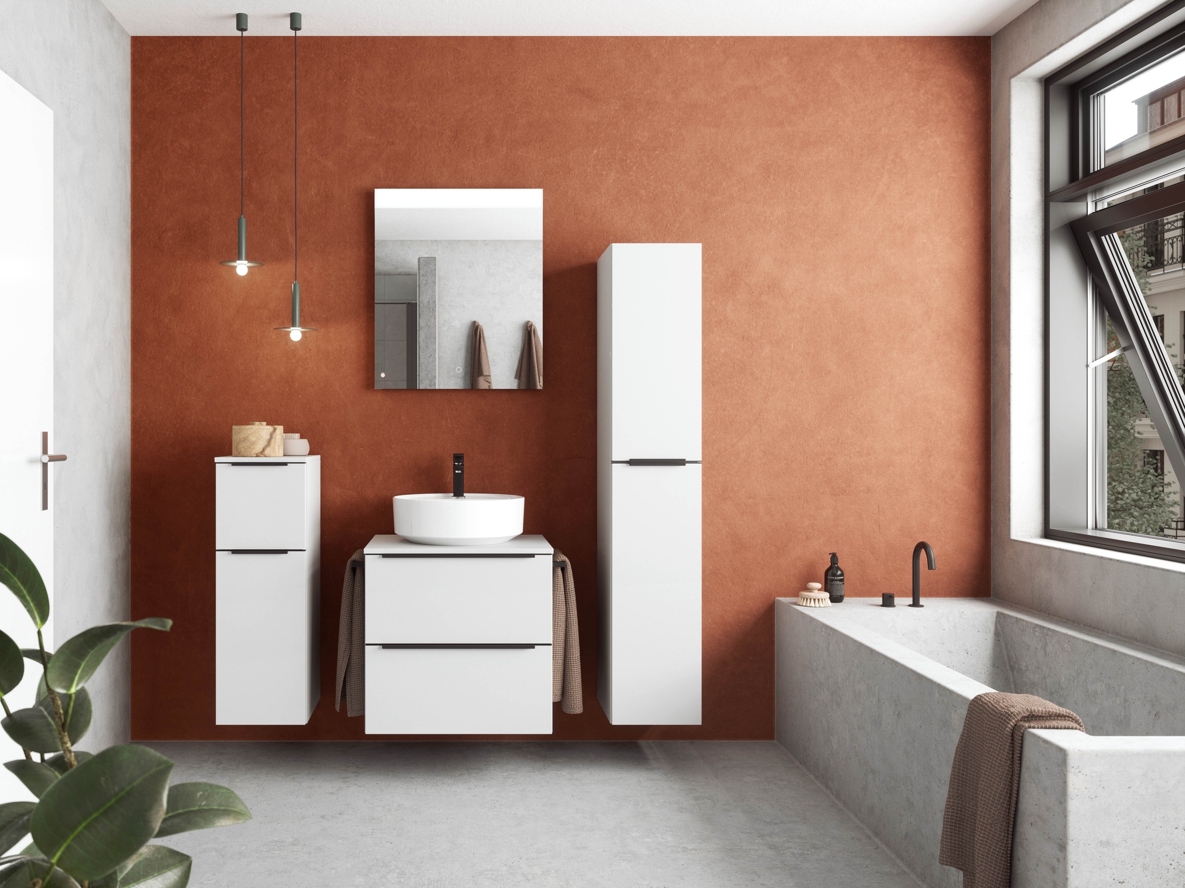 nobilia Badmöbel-Set "Alvene" vormontiert, mit Soft-Close, 4 Stk. tlg. günstig online kaufen