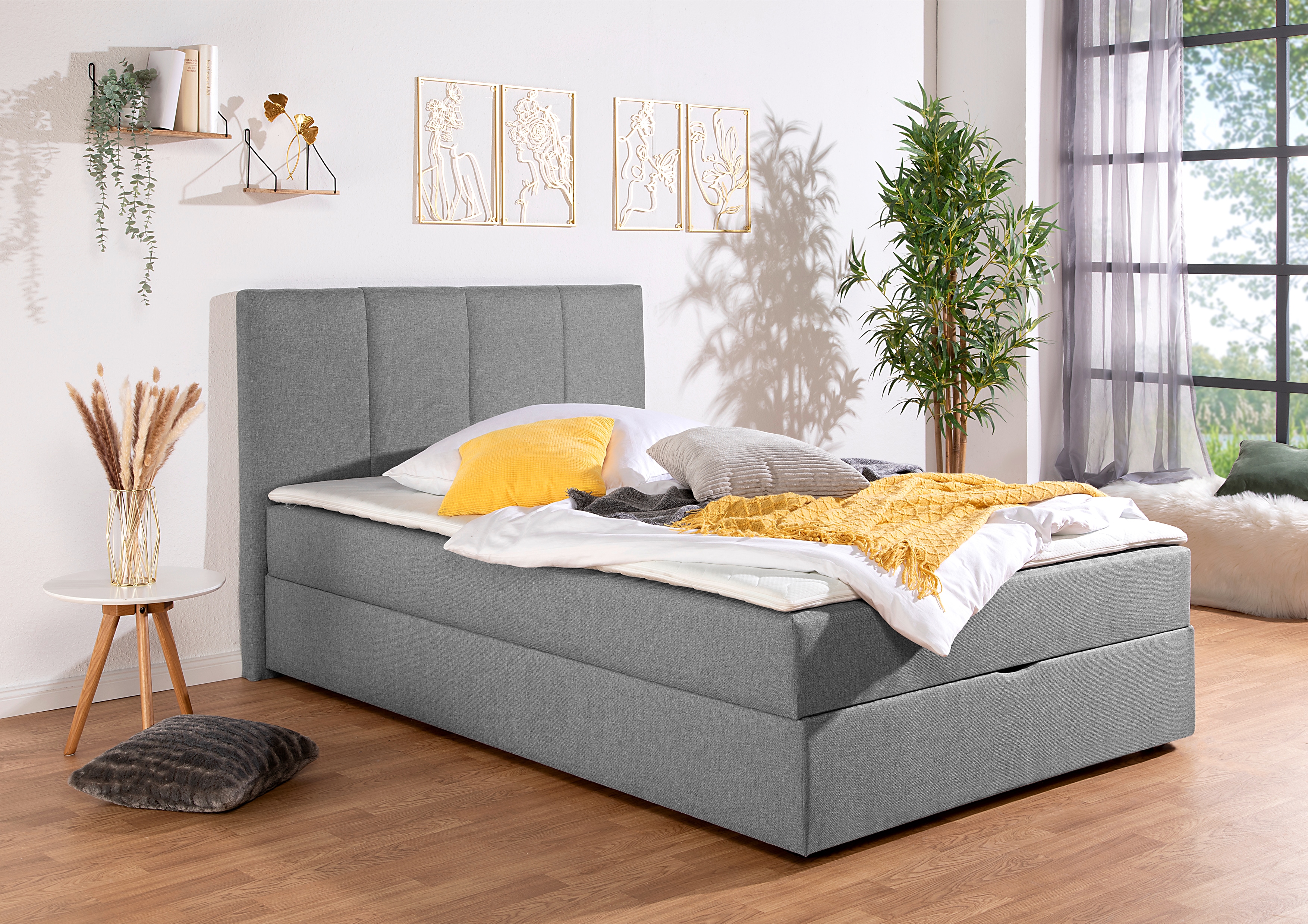 Home affaire Boxbett "Fidan" wahlweise mit Bettkasten, in H2, H3 & H4 erhältilich