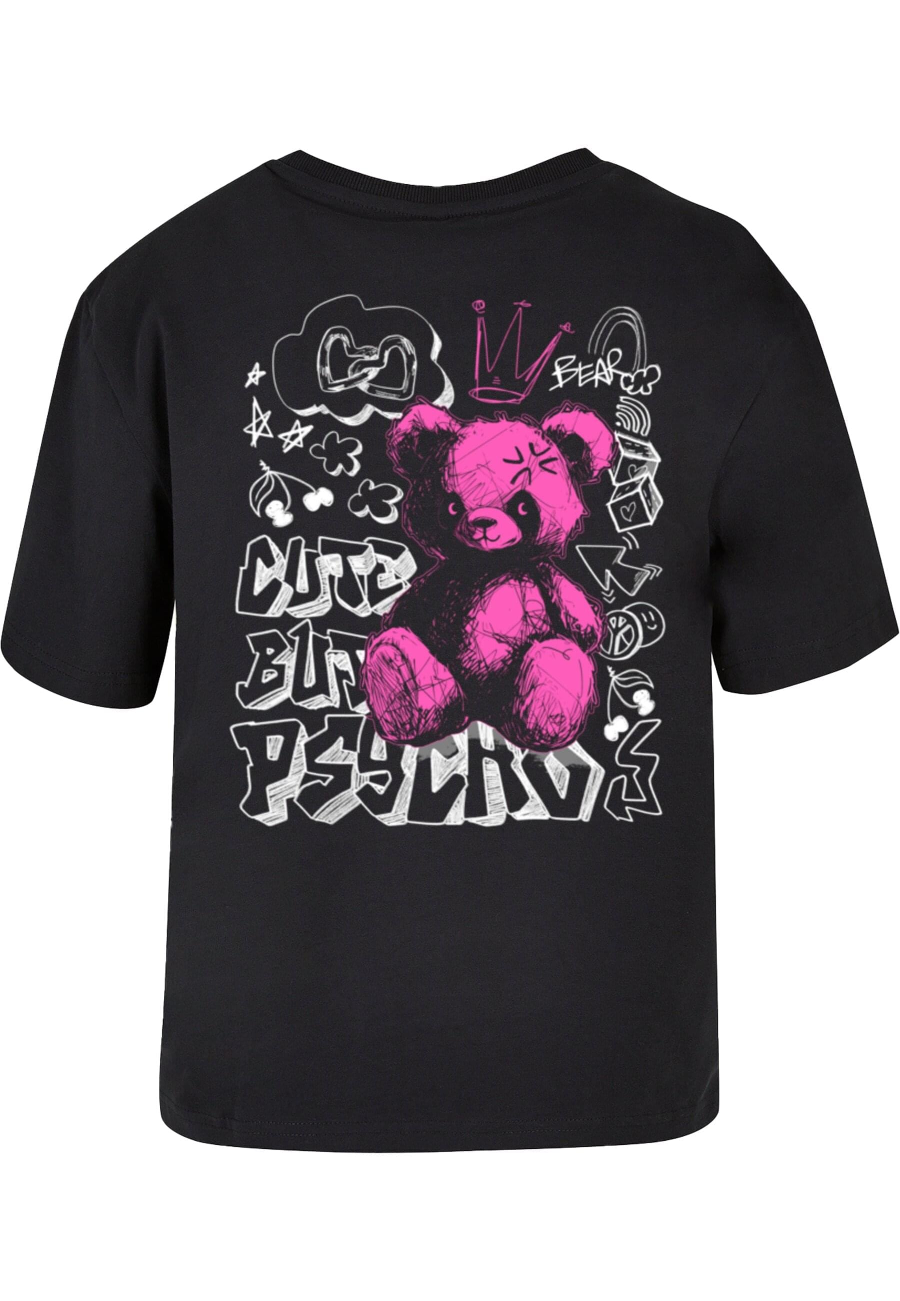Miss Tee T-Shirt »Miss Tee Damen Cute But Psycho Tee«, (1 tlg.)