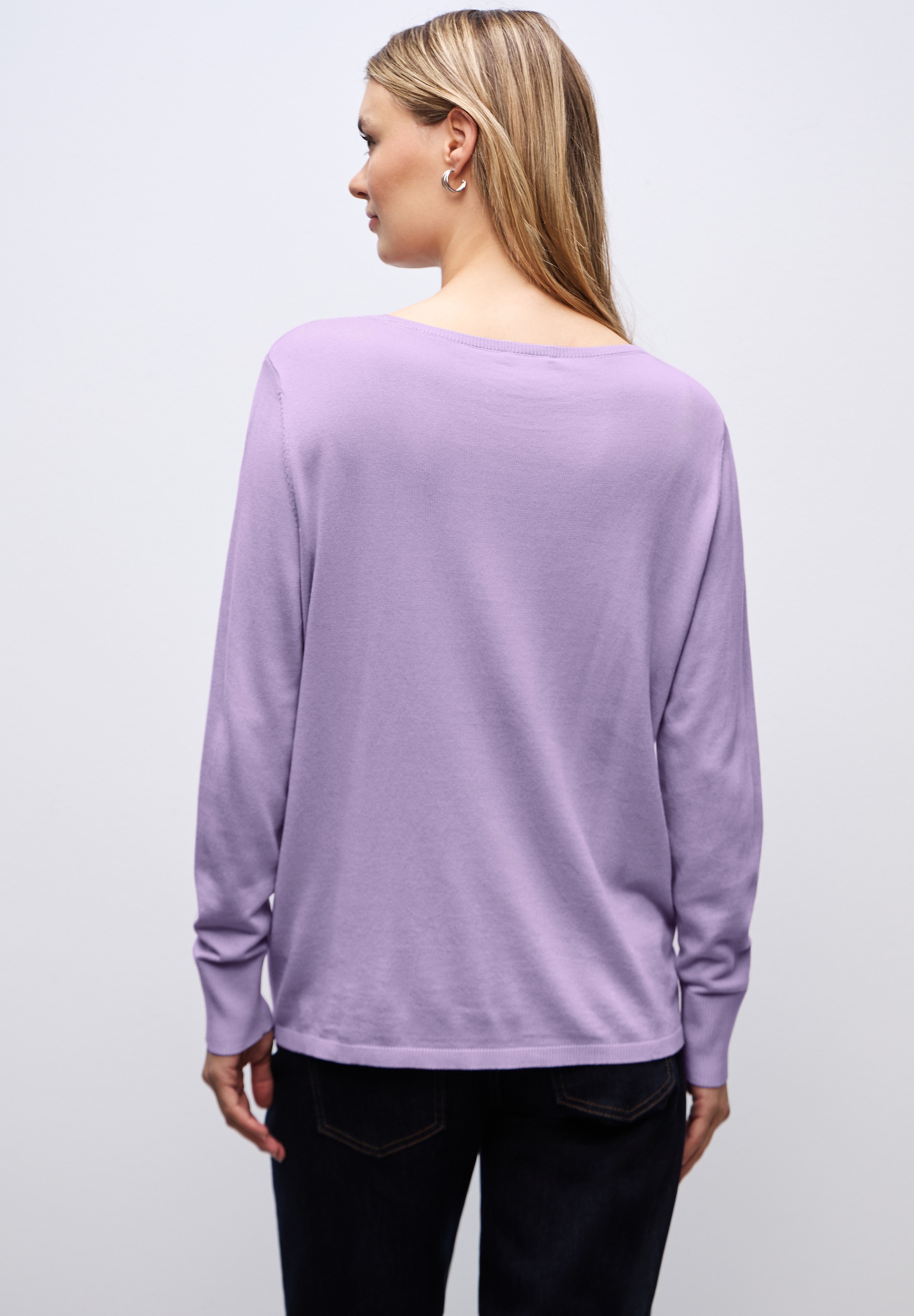 STREET ONE Strickpullover aus elastischem Materialmix günstig online kaufen