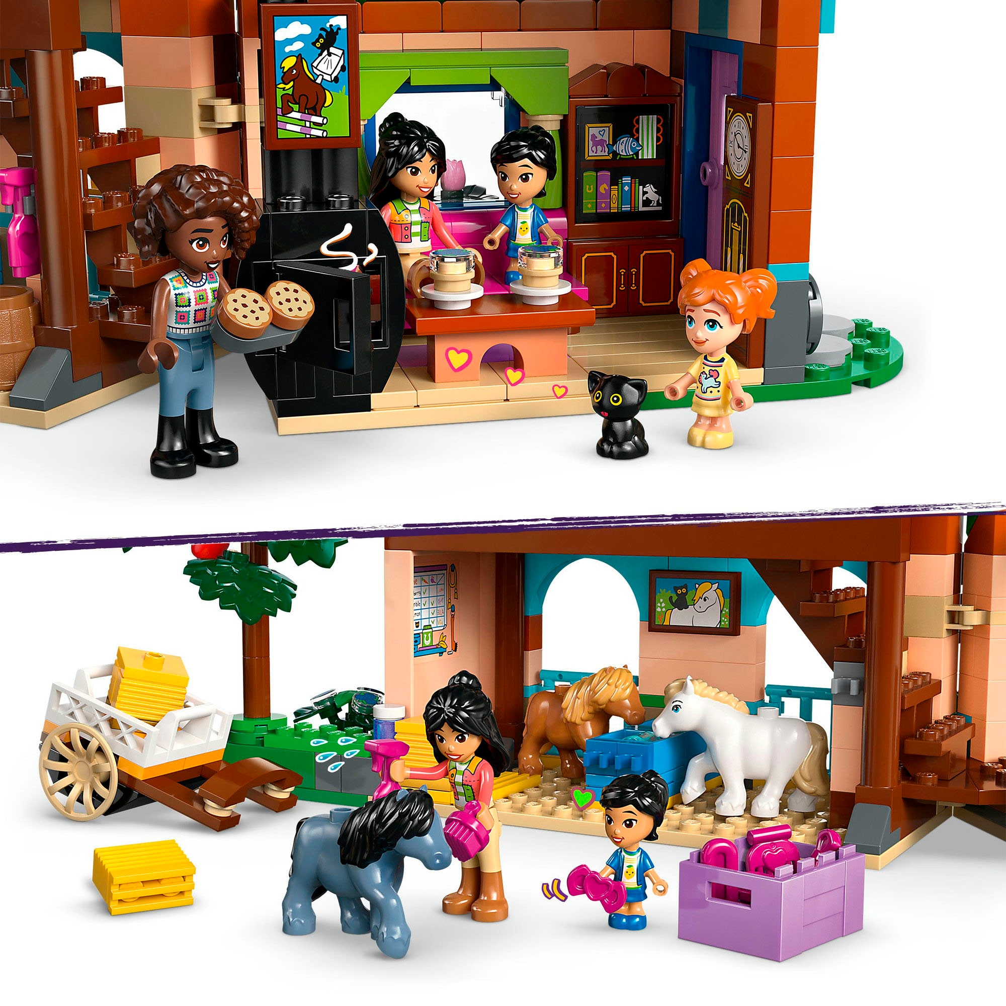 LEGO® Konstruktionsspielsteine »Ponyhof & Stall (42654), LEGO Friends«, (727 St.), Made in Europe