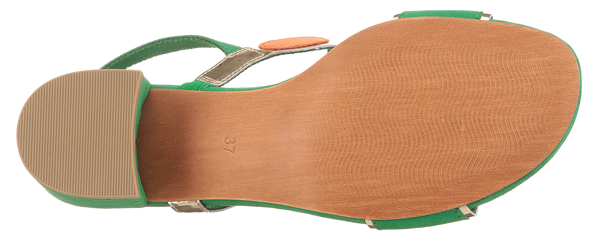 MARCO TOZZI Sandalette, Blockabsatz, Sommerschuh, Riemchensandale mit verstellbarer Schnalle