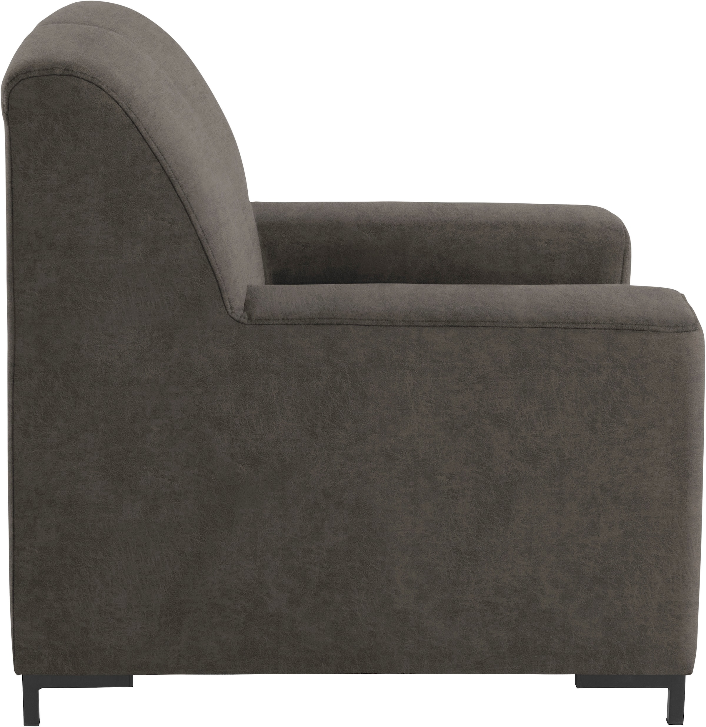 DOMO collection Sessel »Ledas kubisch und komfortabel, flache Armlehnen, eleganter Fuß,«, in vielen Farben erhältlich