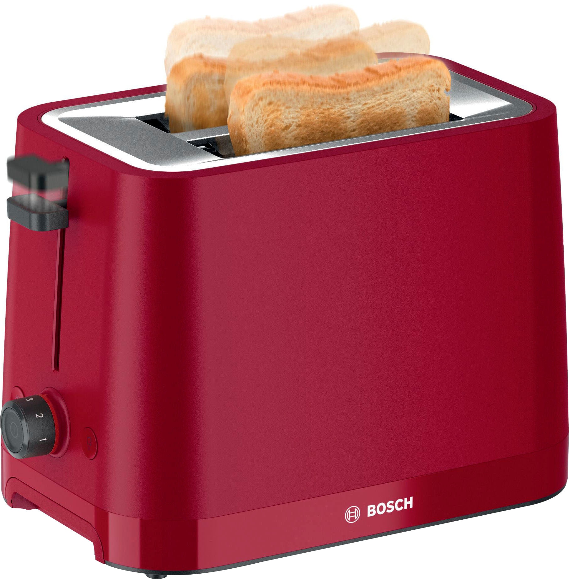 BOSCH Toaster »MyMoment TAT3M124«, 2 Schlitze, für 2 Scheiben, 950 W, entnehmbarer Brötchenaufsatz, Auftaufunktion, Brotzentrierung, AutoOff