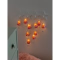 KONSTSMIDE LED-Lichterkette, 10 St.-flammig, LED Dekolichterkette, Pinke Engel, mit an/aus Schalter, 10 warm weiße Dioden