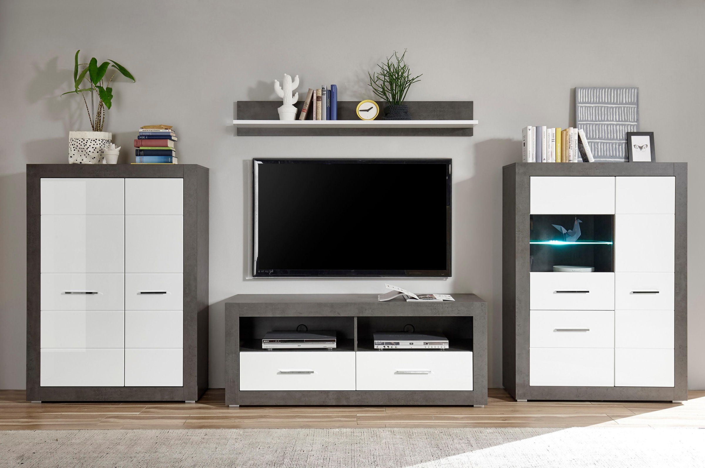 Home affaire Wohnwand "Etero" Set, 4 Stk. tlg. günstig online kaufen