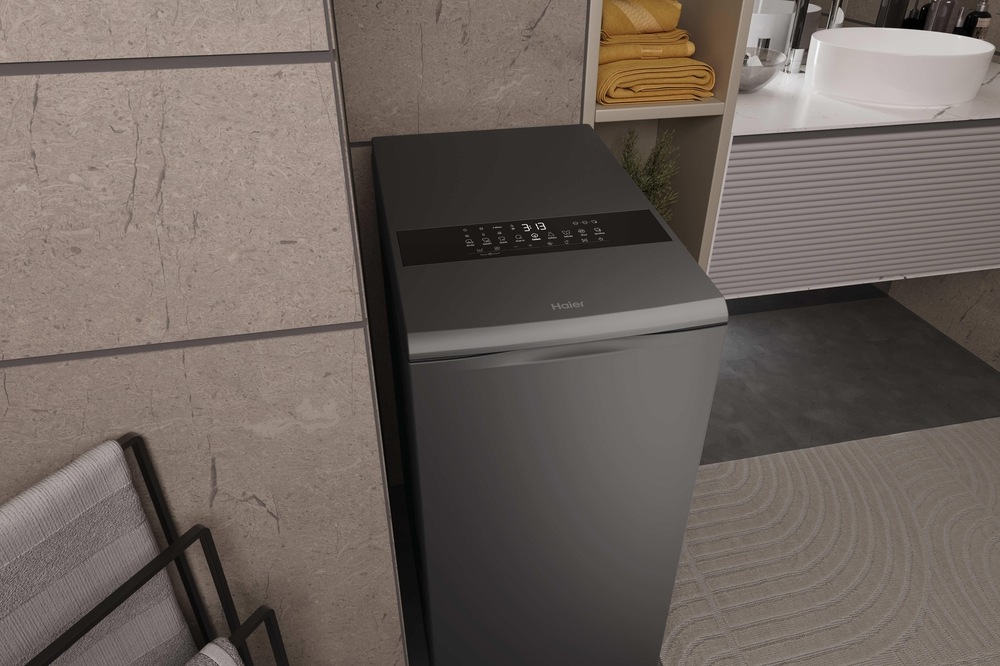 Haier Waschmaschine Toplader »HW90-BPD13386GU1« 9 kg 1300 U/min 9kg Fassungsvermögen & Energieeffizienzklasse A